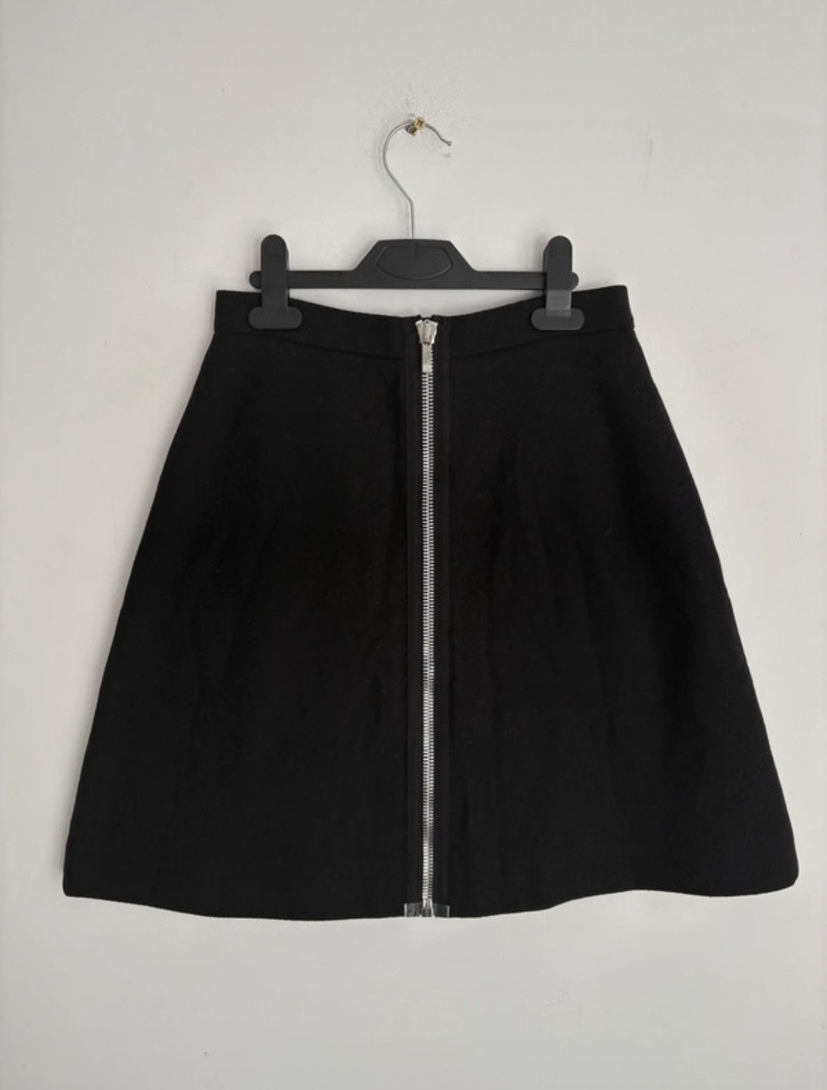 JC/DC by JC de Castelbajac Black Wool Mini Skirt Size 36 S