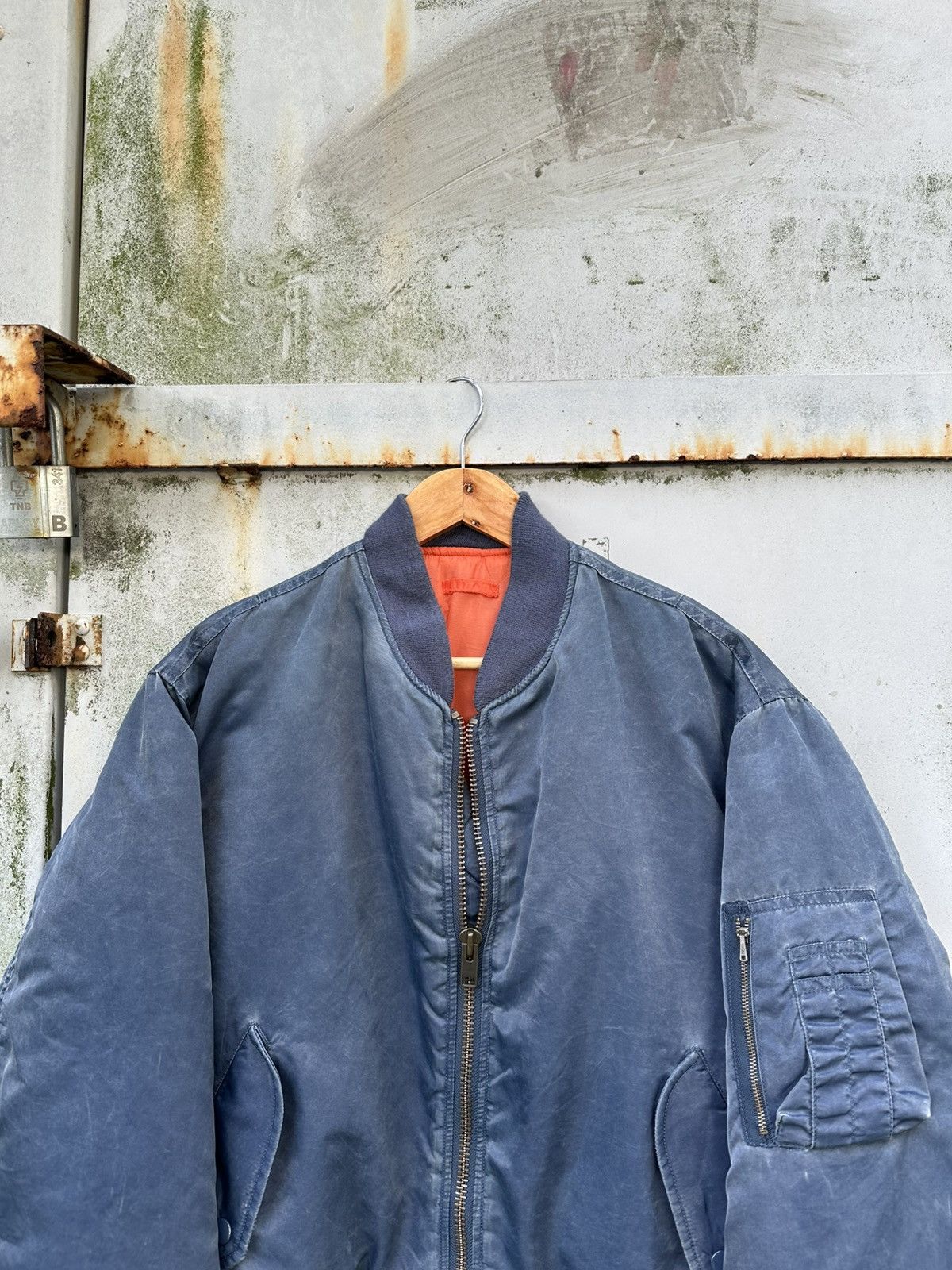 Vintage 🪖Vintage Faded MA-1 Man Intermediate Bomber Jacket Size US M / EU 48-50 / 2 - 5 Thumbnail