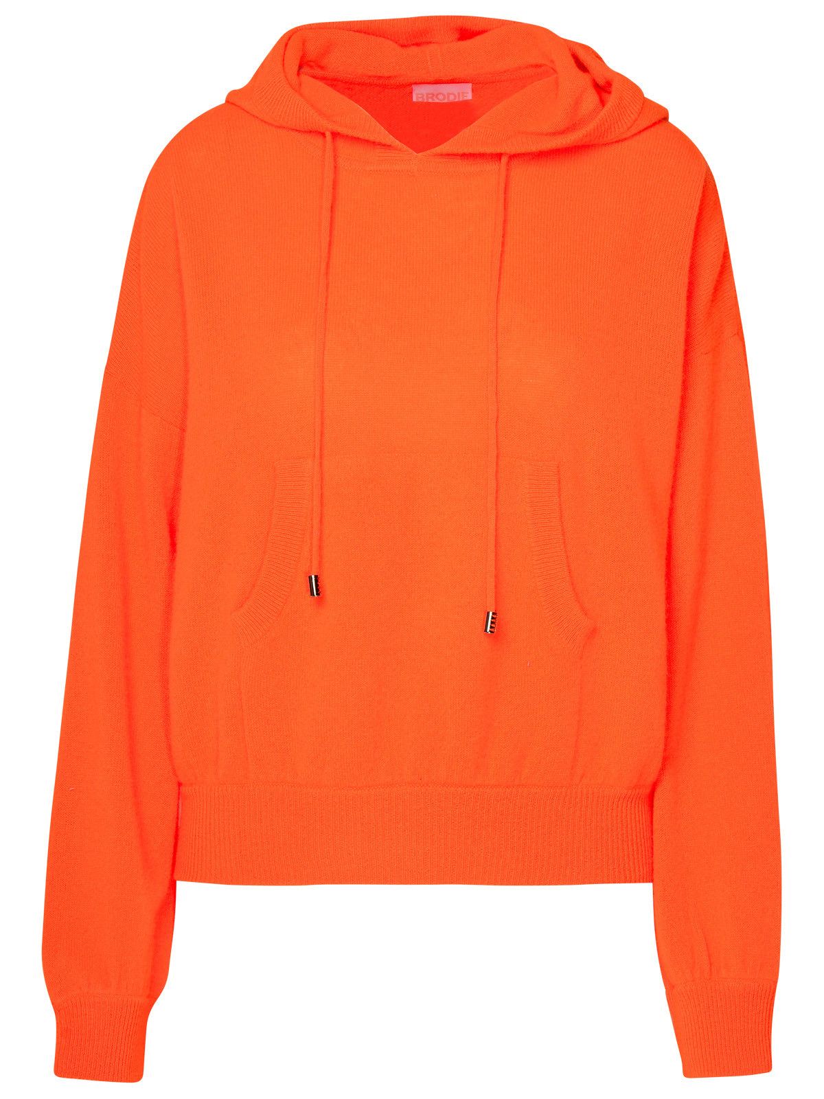 image of Brodie Cashmere Orange Cashmere Sweater, Women's (Size Small)