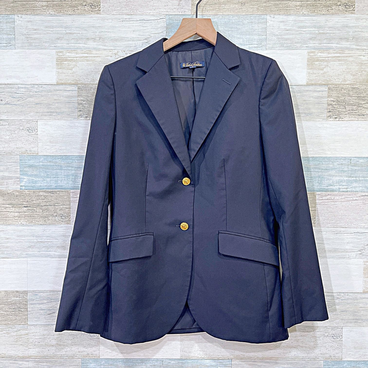 Brooks Brothers Brooks Brothers Loro Piana Gold Button Blazer Navy Womens 6 Size M / US 6-8 / IT 42-44 - 2 Thumbnail