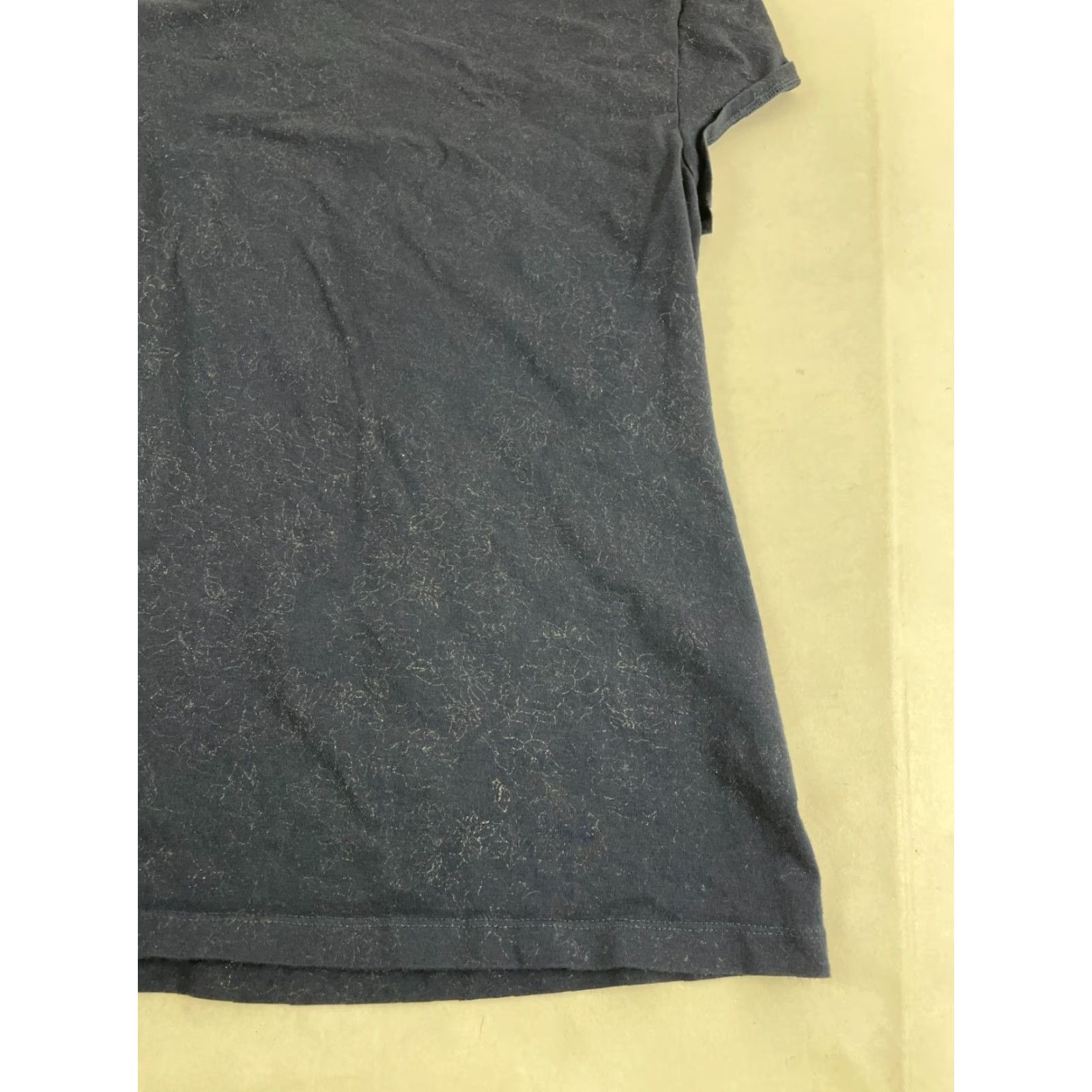 Banana Republic Banana Republic Shirt Womens Size M Navy Blue Metallic Gold Floral Short Sleeve Size M / US 6-8 / IT 42-44 - 3 Thumbnail
