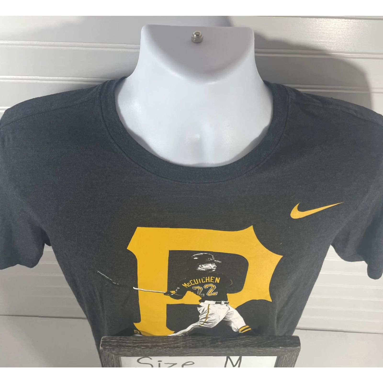 Nike Nike Pirates Shirt Men Medium Heather Black Cutch 2015 Logo Graphic Pirates 2015 Vintage No Size US M / EU 48-50 / 2 - 5 Thumbnail