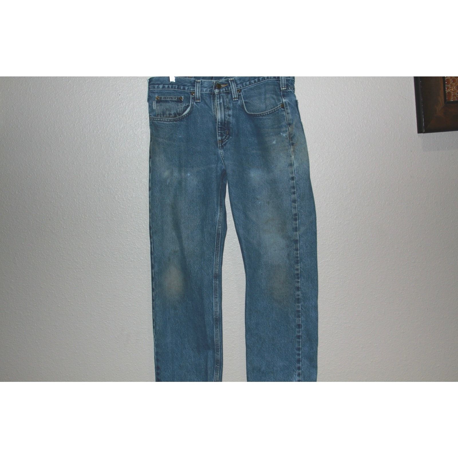 Carhartt Vintage Carhartt Blue Jeans – 32x30 Workwear Fit Faded Worn Size US 32 / EU 48 - 1 Thumbnail