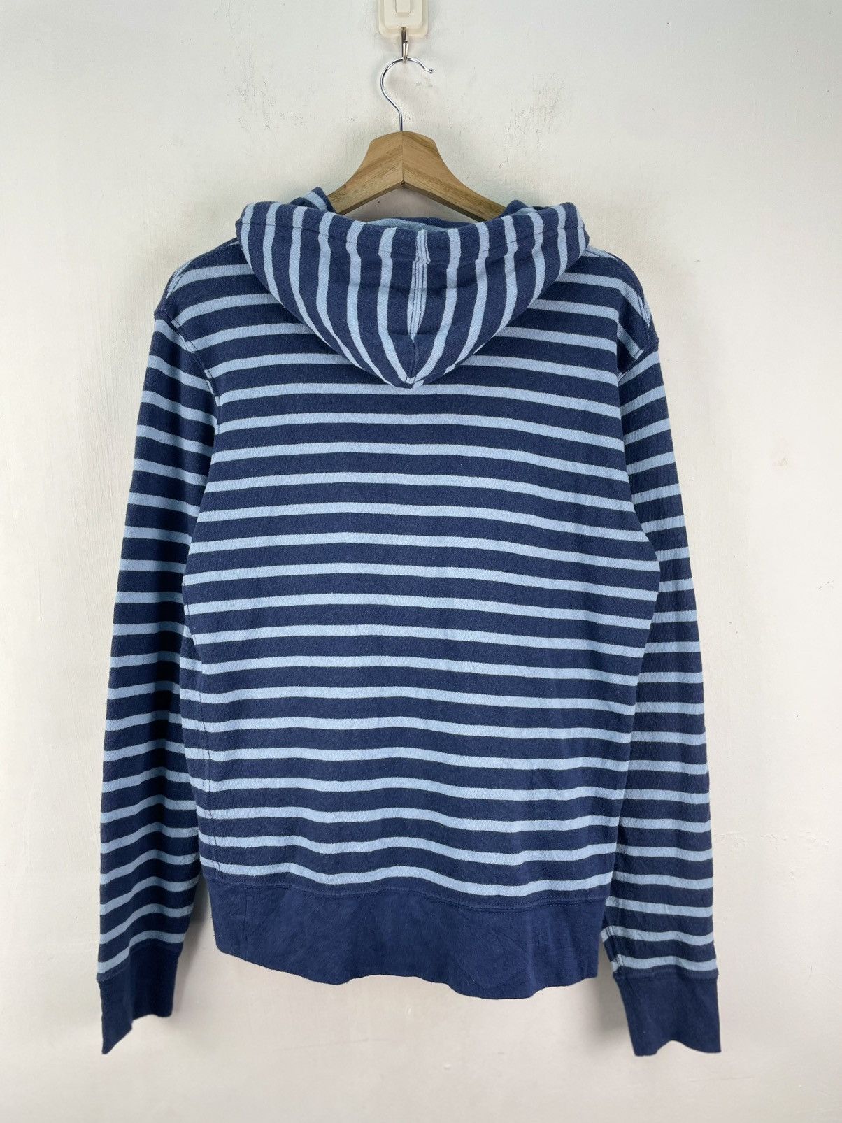 Polo Ralph Lauren Vintage Polo Ralph Lauren Pullover Hoodie Striped Blue Size US S / EU 44-46 / 1 - 2 Thumbnail