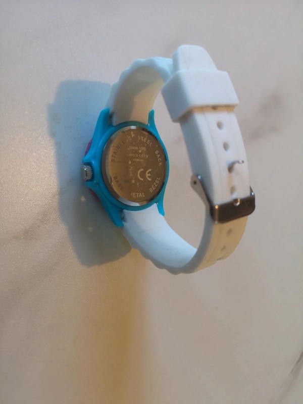 Designer Identity white blue rubber strap watch Size ONE SIZE - 3 Thumbnail