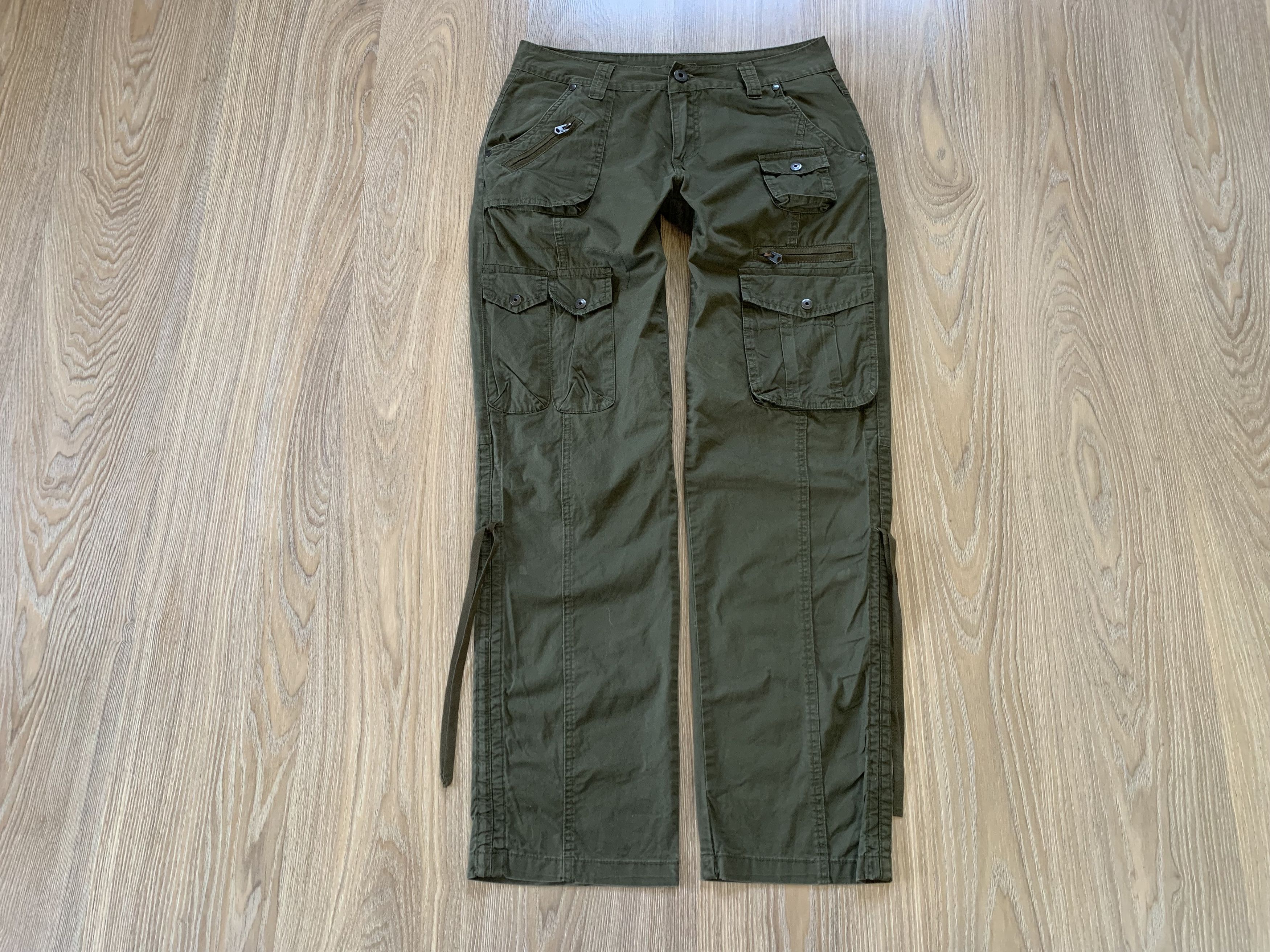 Japanese Brand Freebase Wear Vintage Multi Pocket Khaki Cargo Pants Size US 29 - 2 Thumbnail