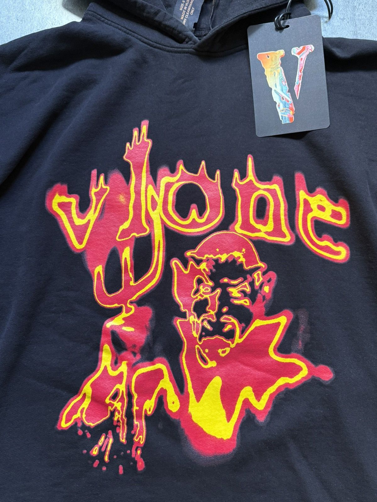 Vlone VLONE Flame Devil Flame Hoodie - Size S (Certilogo Verified) Size US S / EU 44-46 / 1 - 8 Thumbnail