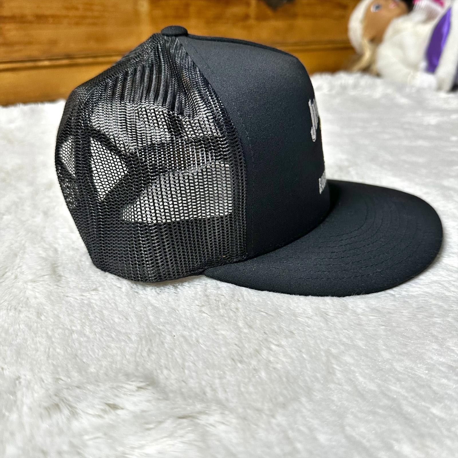 Designer Jim Beam BBQ Sauce Snapback Trucker Hat Black Mesh Unisex Size ONE SIZE - 5 Thumbnail