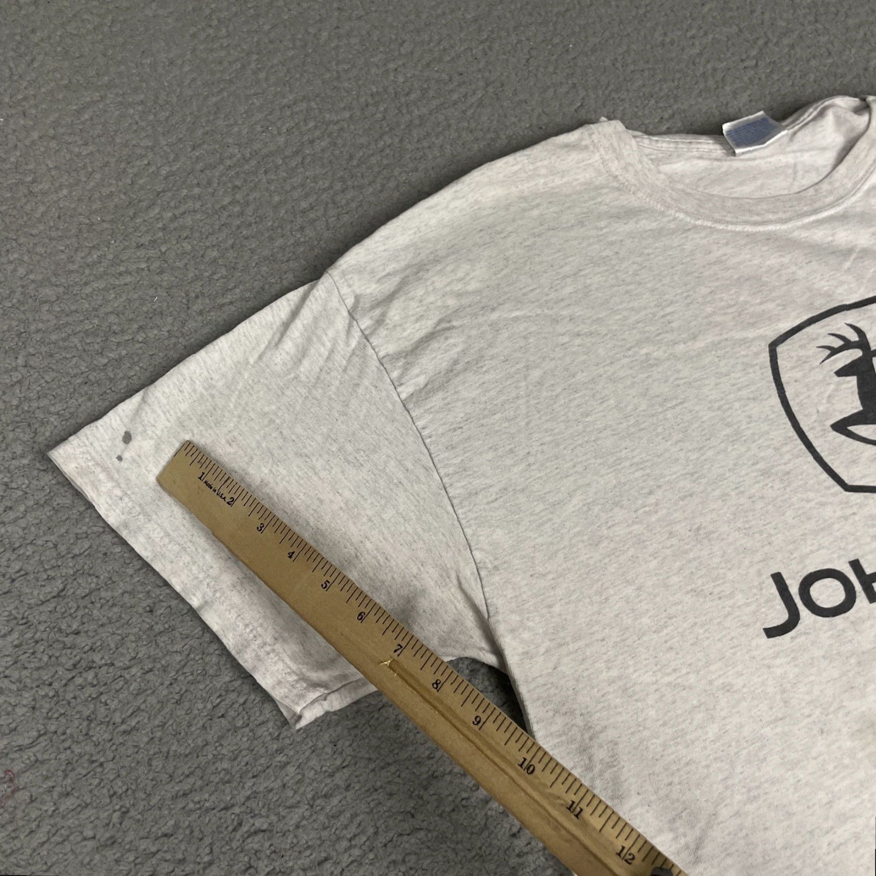 John Deere VINTAGE John Deere Shirt Adult XL Gray TShirt 90s Logo Short Sleeve Crew Neck Cotton Fleece Regular Men Mens Size US XL / EU 56 / 4 - 6 Thumbnail