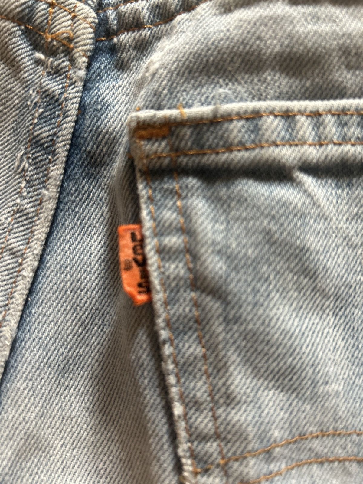 Levi's × Levi's Vintage Clothing × Vintage orange tab levi’s jorts Size 28" / US 6 / IT 42 - 3 Thumbnail