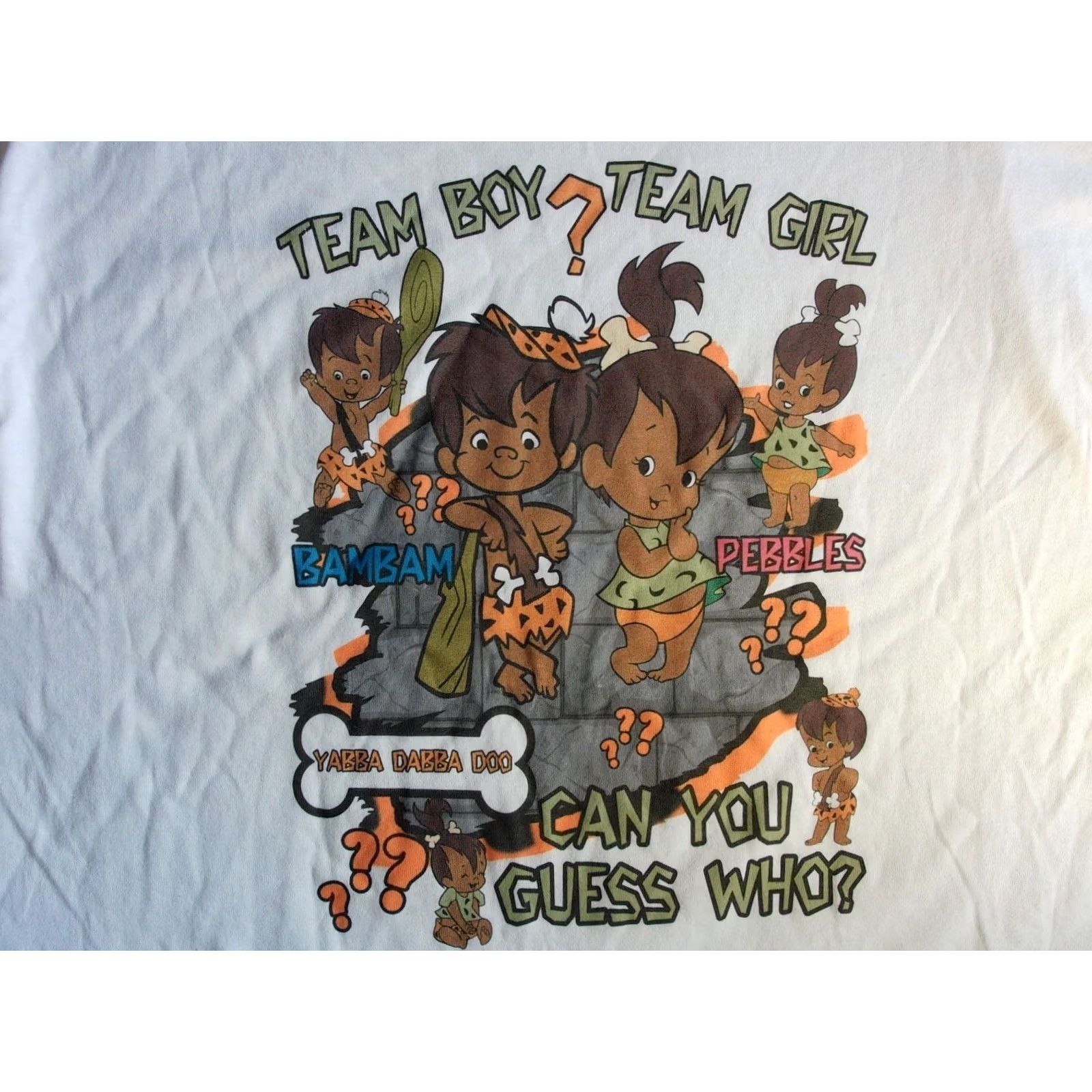 Gildan Gildan T-Shirt Team Boy/Team Girl Gender Reveal Graphic Print Adult XL White Men XS? Size US XL / EU 56 / 4 - 3 Thumbnail