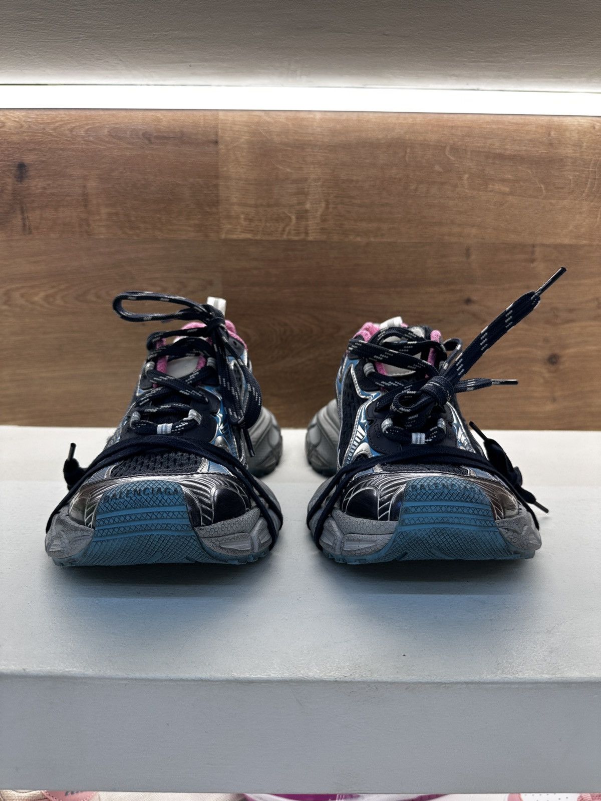 Balenciaga Balenciaga 3XL Sneakers Black/Silver/Pink Size US 9 / EU 42 - 3 Thumbnail