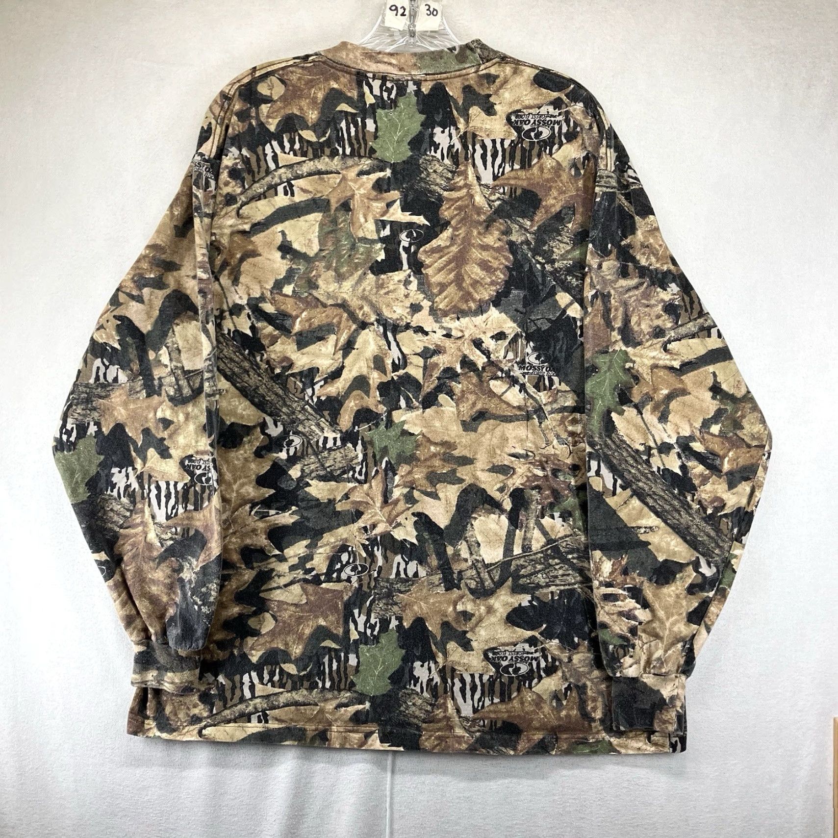 Jerzees VINTAGE Jerzees Outdoors Camouflage Shirt Mens Large Mossy Oak Long Sleeve Crew Neck Camouflage Logo All Seasons Size US L / EU 52-54 / 3 - 2 Thumbnail