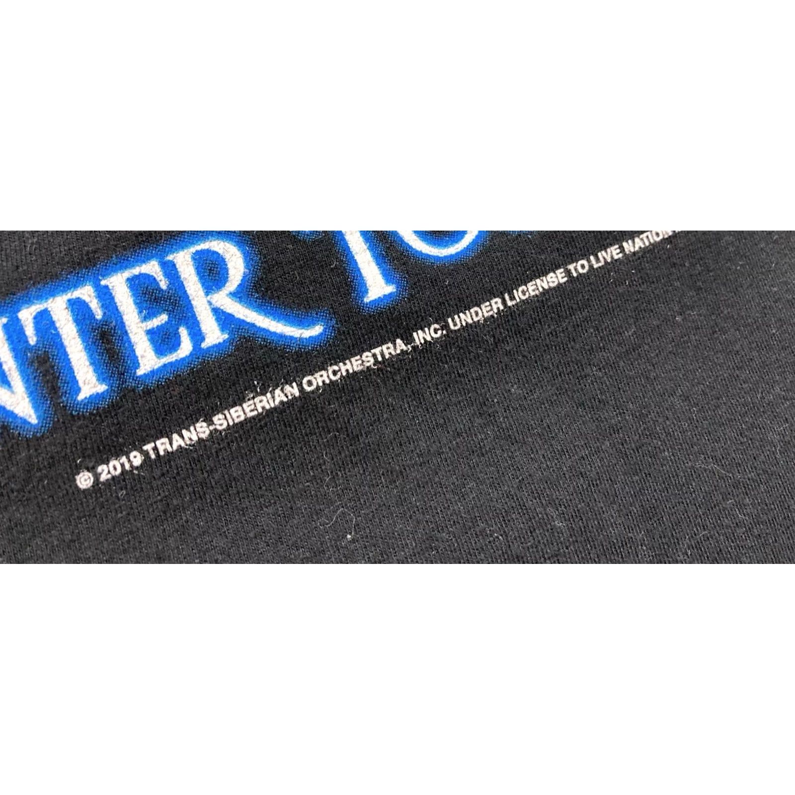 Gildan Trans Siberian Orchestra Winter Tour 2019 Graphic T-shirt Men Medium Black Music Shirt Size US M / EU 48-50 / 2 - 5 Thumbnail