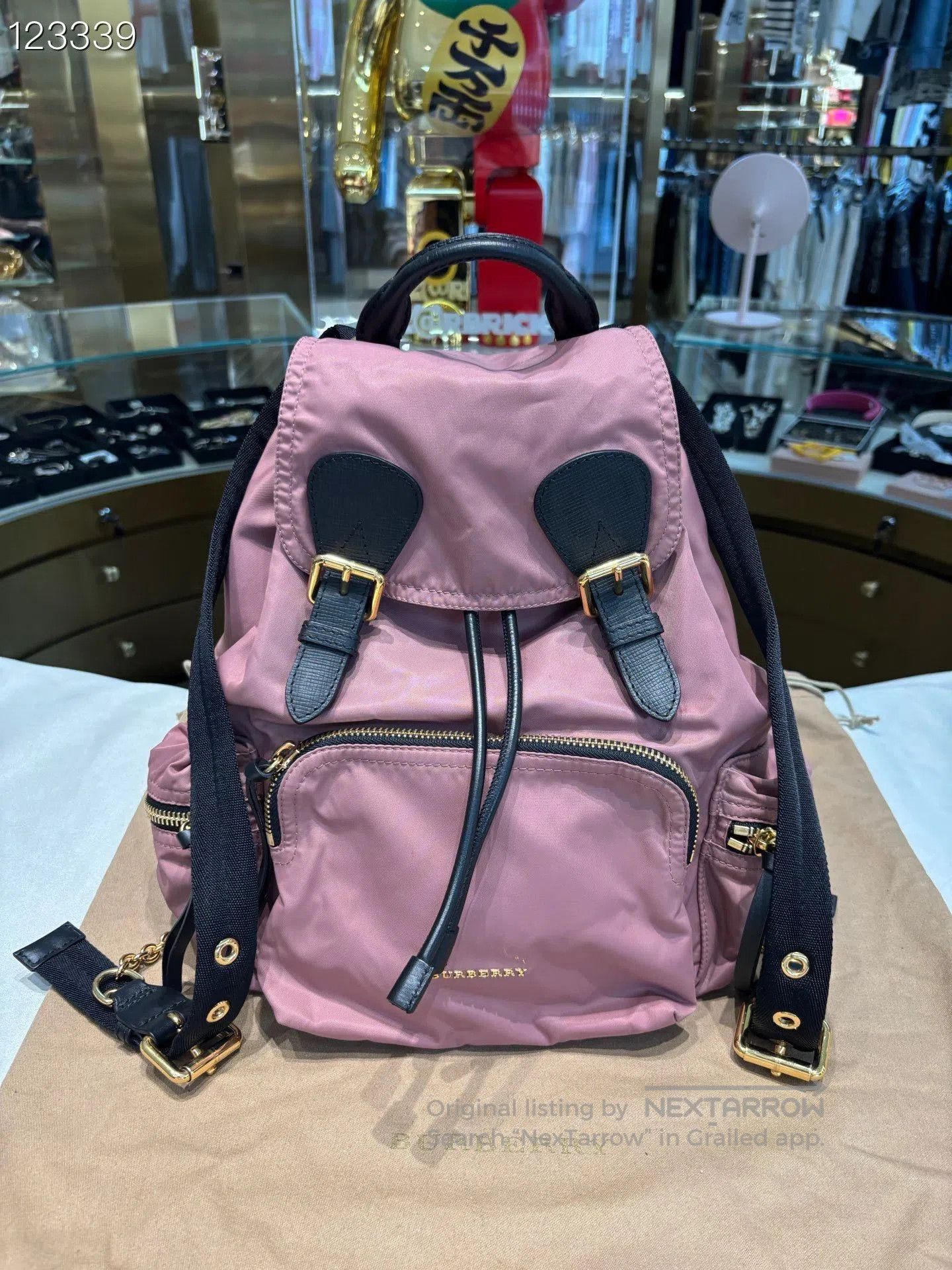 Burberry Burberry Small Pink Nylon Backpack. Size ONE SIZE - 1 Thumbnail