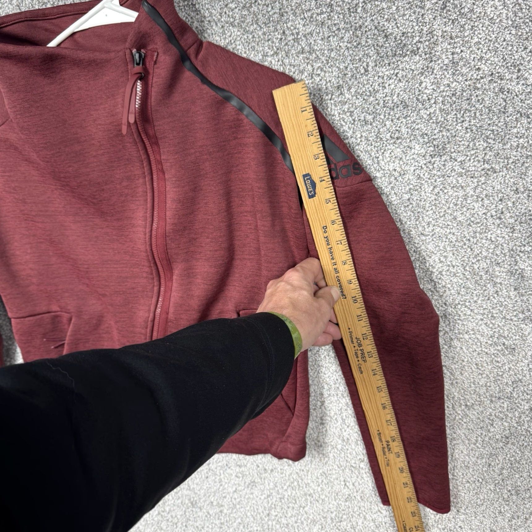 Adidas Adidas Z.N.E. Heartracer Jacket S Asymmetrical Zip Outdoor Performance Athletic Womens Red Zipper Pockets Full Zip Logo Casual Travel Size S / US 4 / IT 40 - 5 Thumbnail