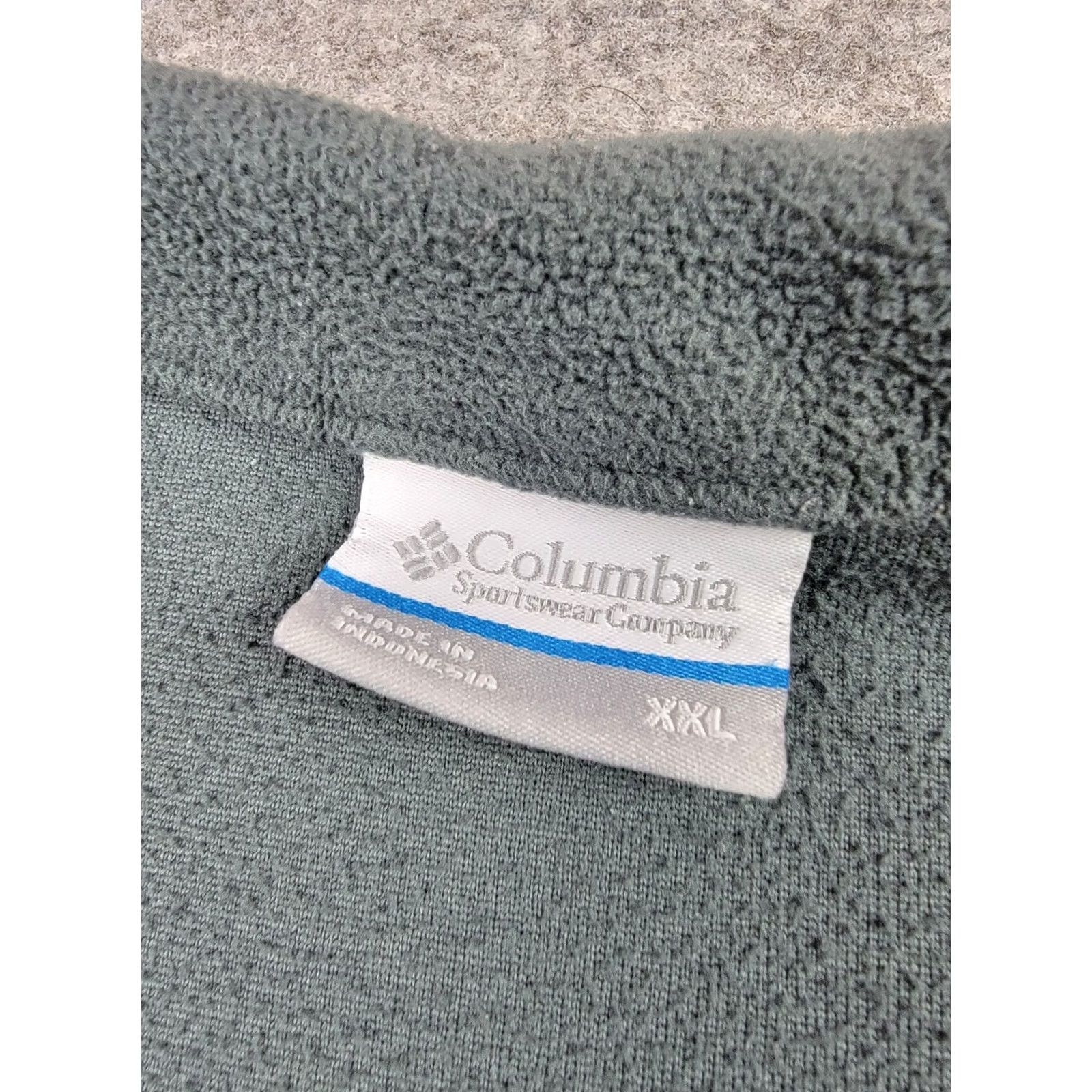 Logo 7 Columbia Fleece 1/4 Zip Pullover Mens 2XL Gray Outdoor Embroidered Logo Sweatshirt Shirt Size US XXL / EU 58 / 5 - 2 Thumbnail