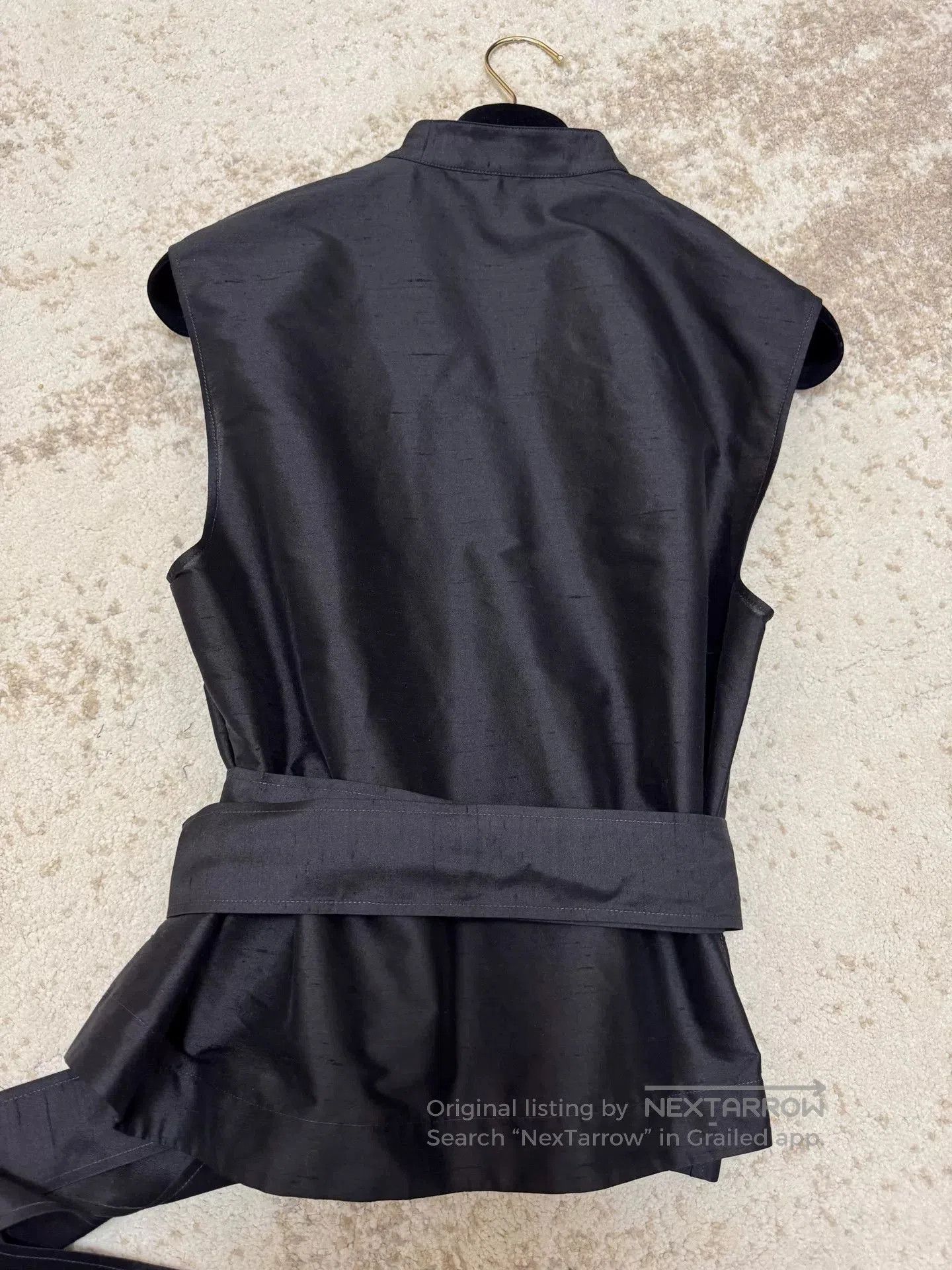 Dior elegant silk top with tie from Dior. Size M / US 6-8 / IT 42-44 - 3 Thumbnail
