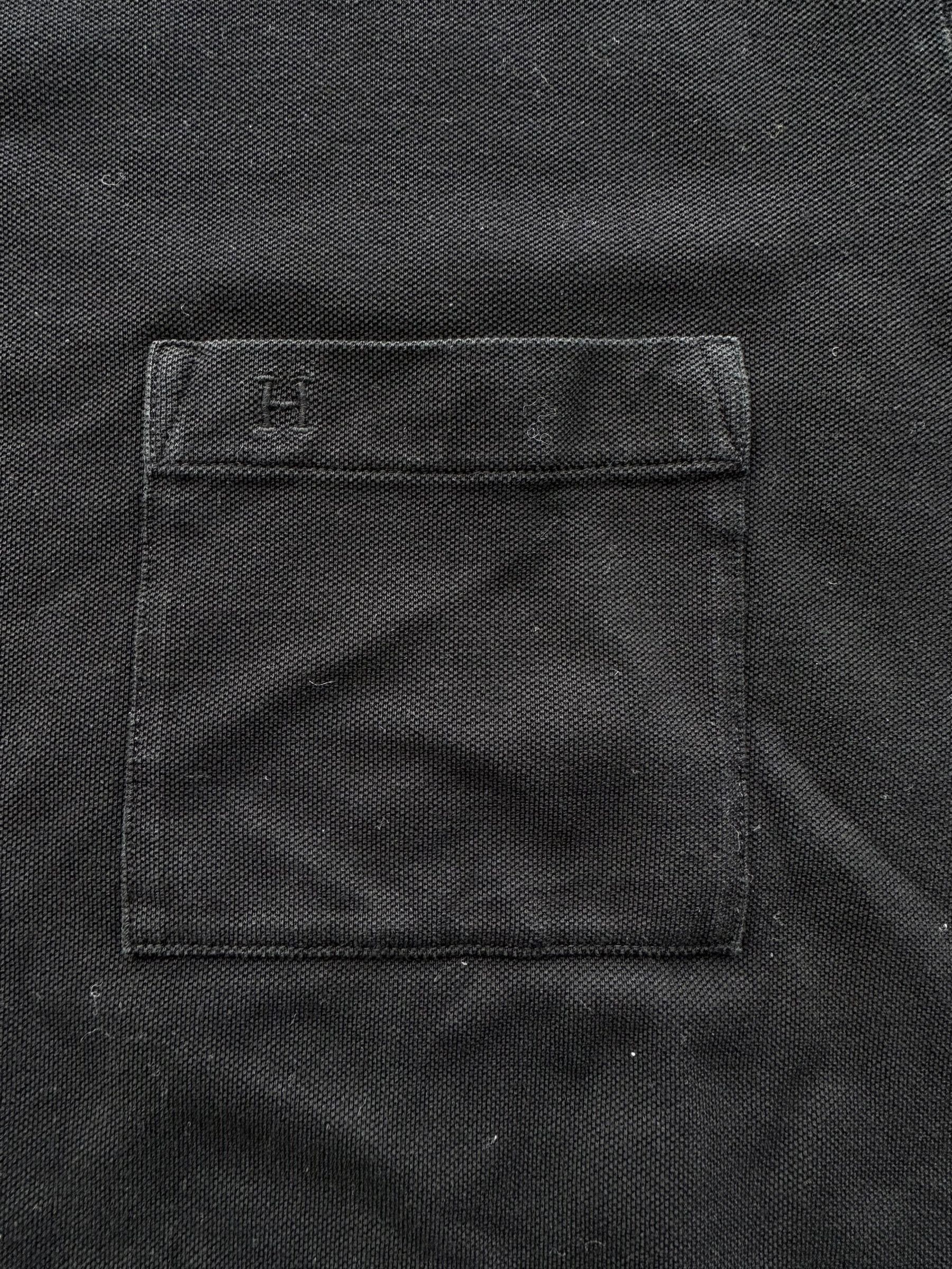 Hermes Hermes Black Embroidered Logo Pocket T-Shirt Size US L / EU 52-54 / 3 - 3 Thumbnail
