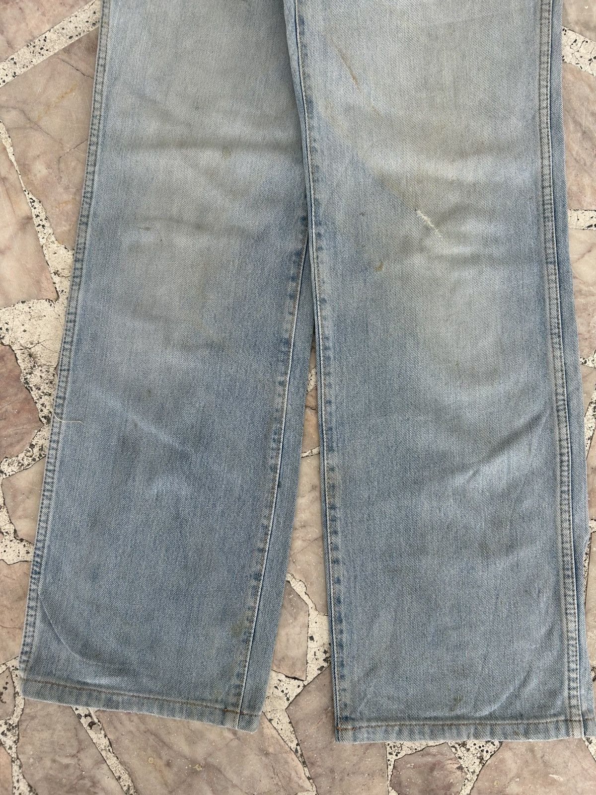 Fruit Of The Loom FOTL Japan Vintage Blue Denim Jeans Size US 33 - 3 Thumbnail