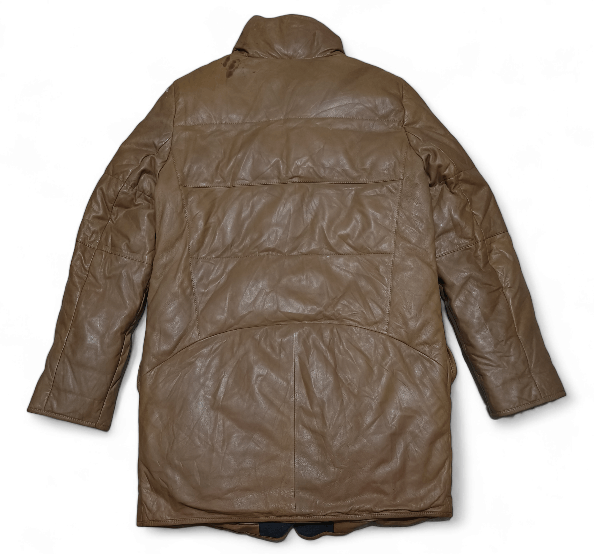 Vintage Vintage ANSICH Goose Down Puffer Sheepskin Leather Jacket Size US M / EU 48-50 / 2 - 2 Thumbnail