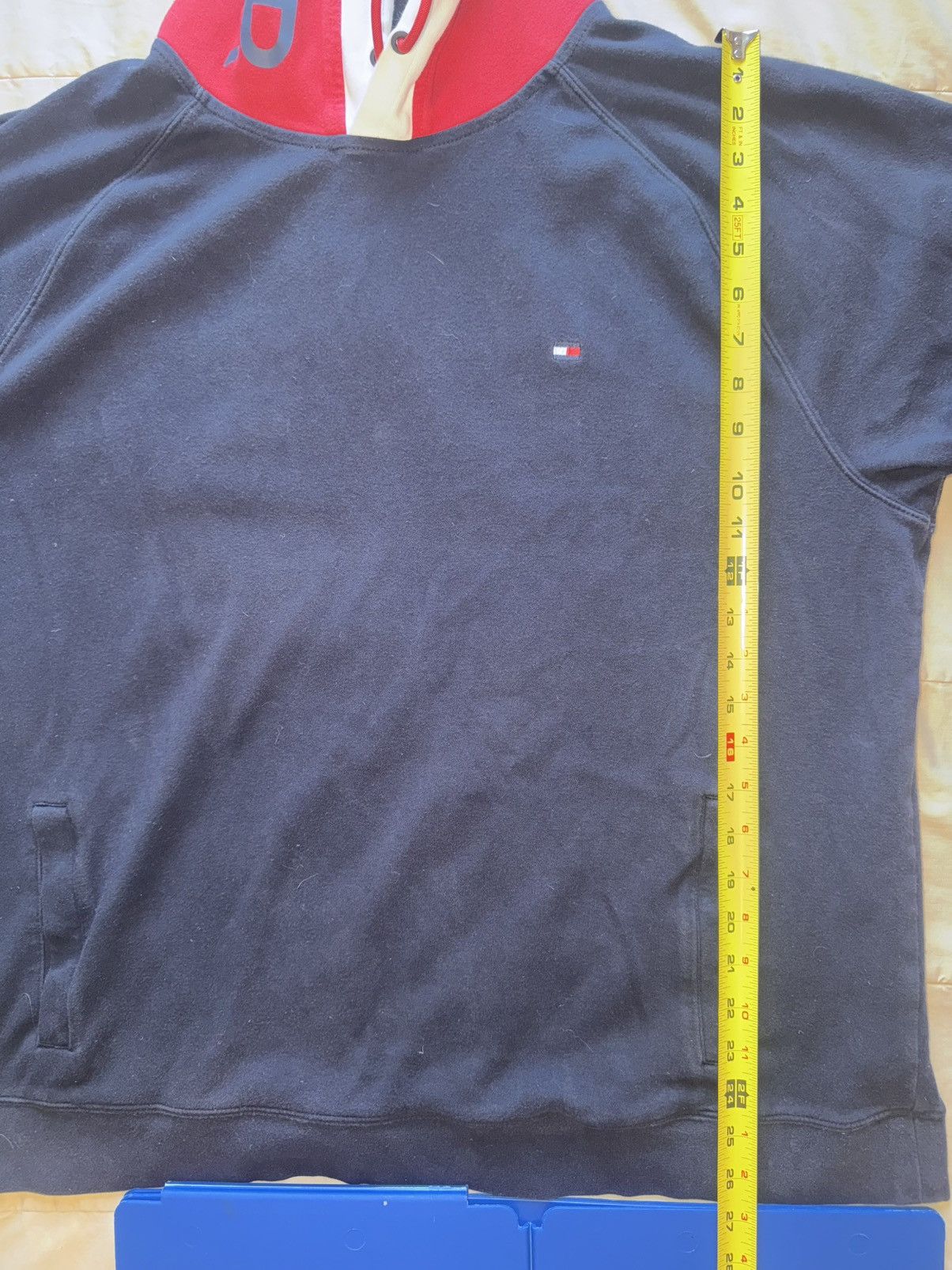 Tommy Hilfiger × Vintage Rare Tommy Hilfiger Block Hoodie (Size XXL) Size US XXL / EU 58 / 5 - 7 Thumbnail