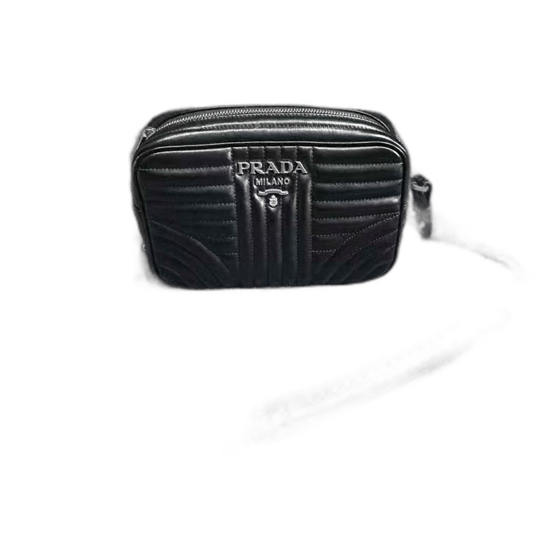 Prada Prada Classic Black Silver Camera Shoulder Bag-2506 Size ONE SIZE - 1 Thumbnail