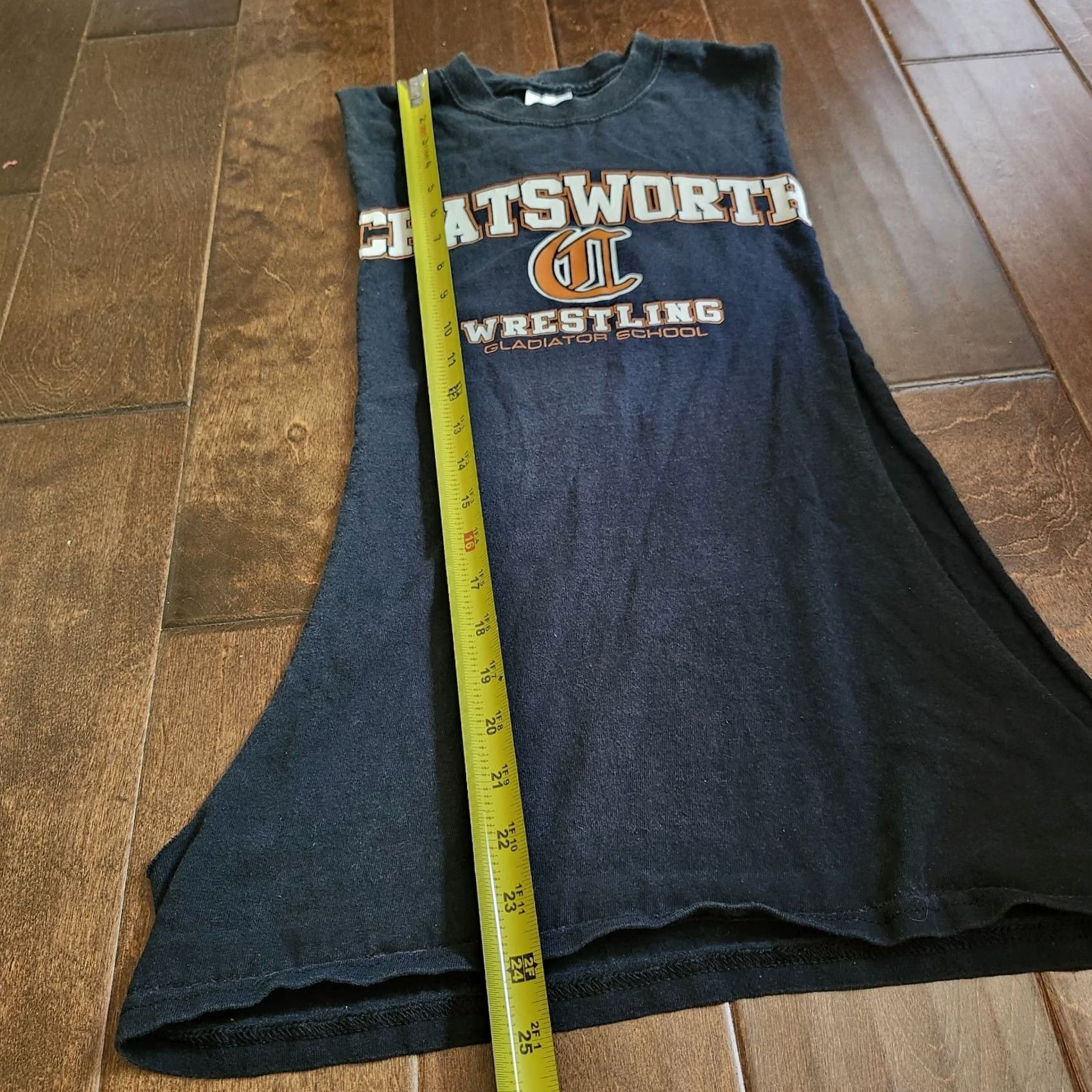 Gildan Chatsworth Gladiator School Junior Open Sides Tank Top Black Cotton Teen Small Sleeveless T-Shirt Gildan Regular Mens? Size US S / EU 44-46 / 1 - 6 Thumbnail