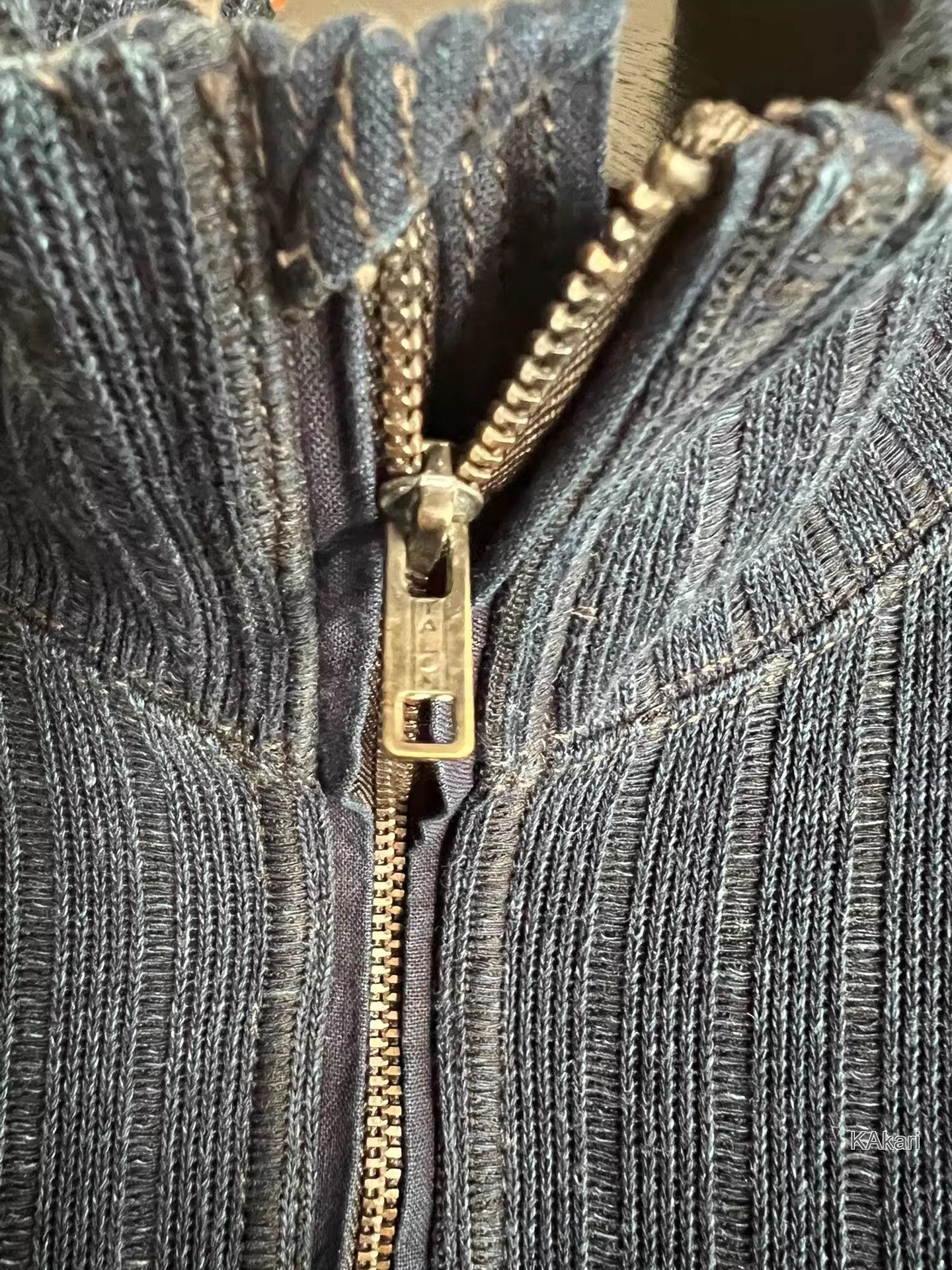 RRL Ralph Lauren RRL Indigo Spliced Talon Zip Pullover Size US M / EU 48-50 / 2 - 8 Thumbnail