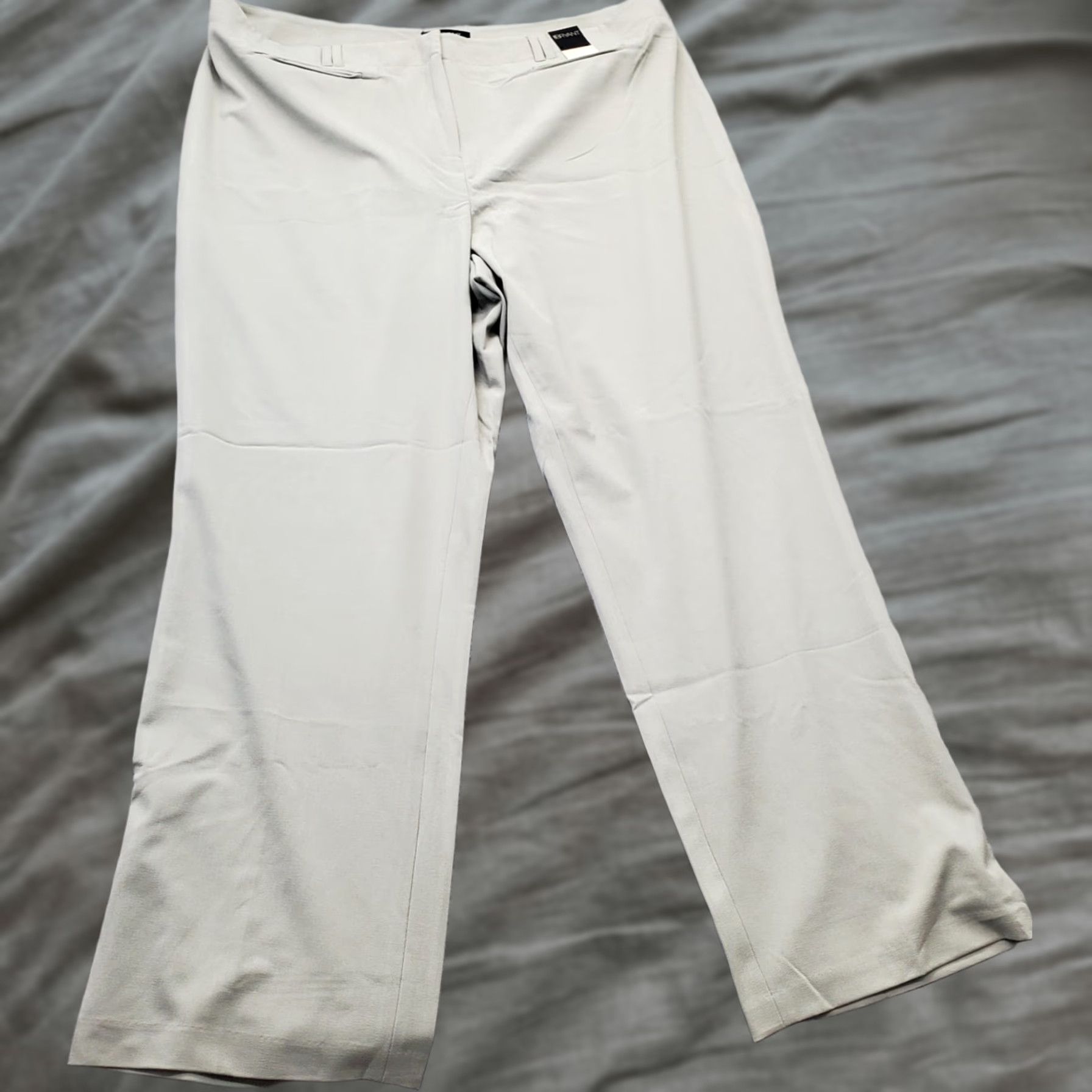 Vintage Lane Bryant Womens Pants 26 Tall Green Stretch Trouser Straight Leg Size 26" / US 2 / IT 38 - 1 Thumbnail