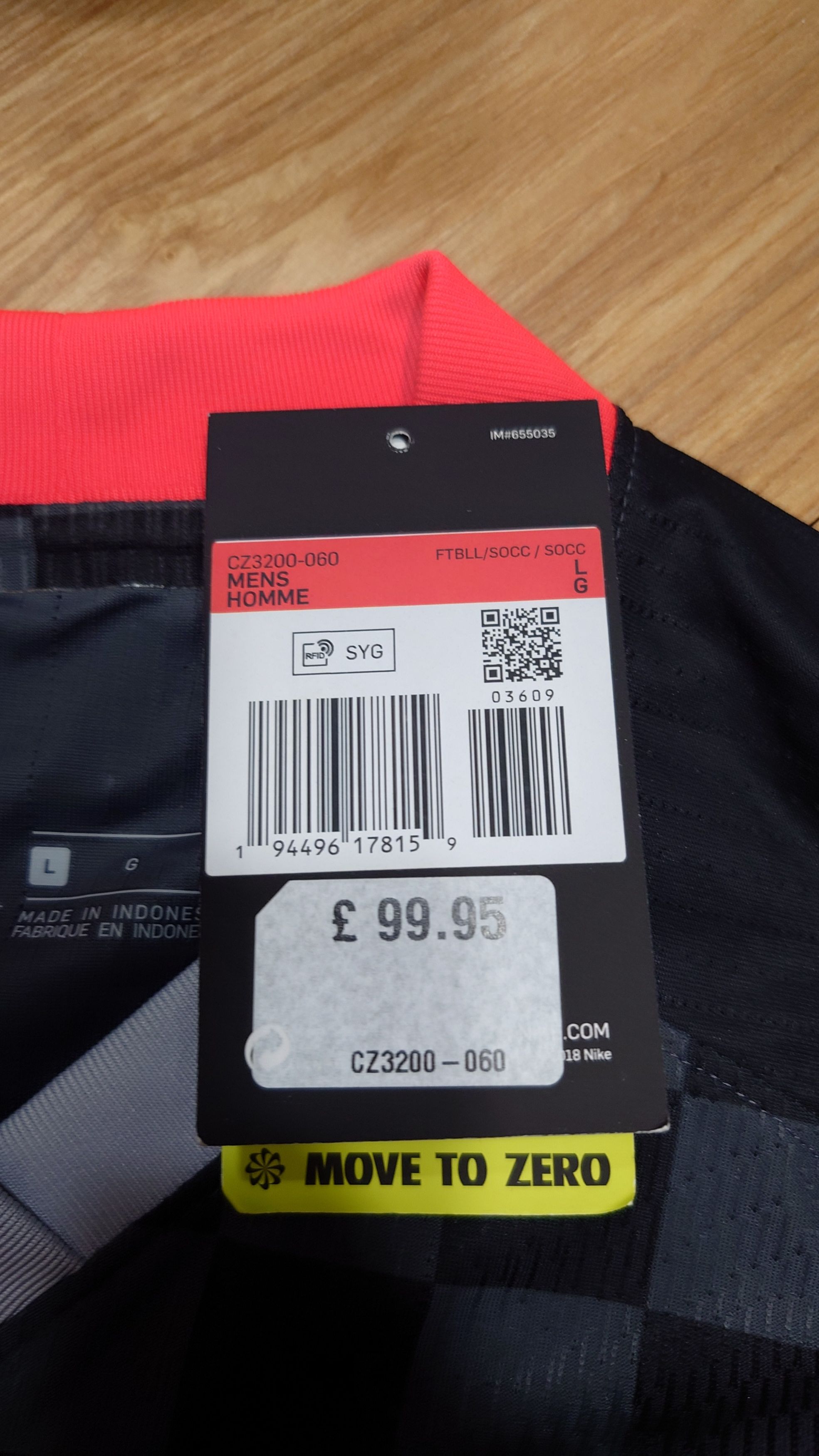Nike Liverpool Black Red Away Player version Minamino Size US L / EU 52-54 / 3 - 4 Thumbnail