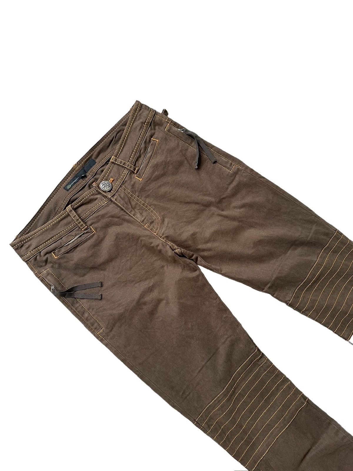 Obelisk 00's Le.Synchronicity paneled rustic tribe denim Size US 30 / EU 46 - 3 Thumbnail