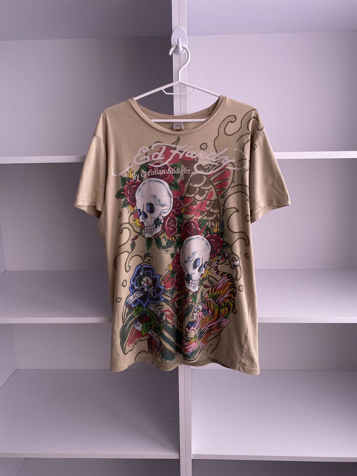 Ed Hardy × Vintage Vintage Ed Hardy Rare tee Y2k style Size US M / EU 48-50 / 2 - 1 Thumbnail