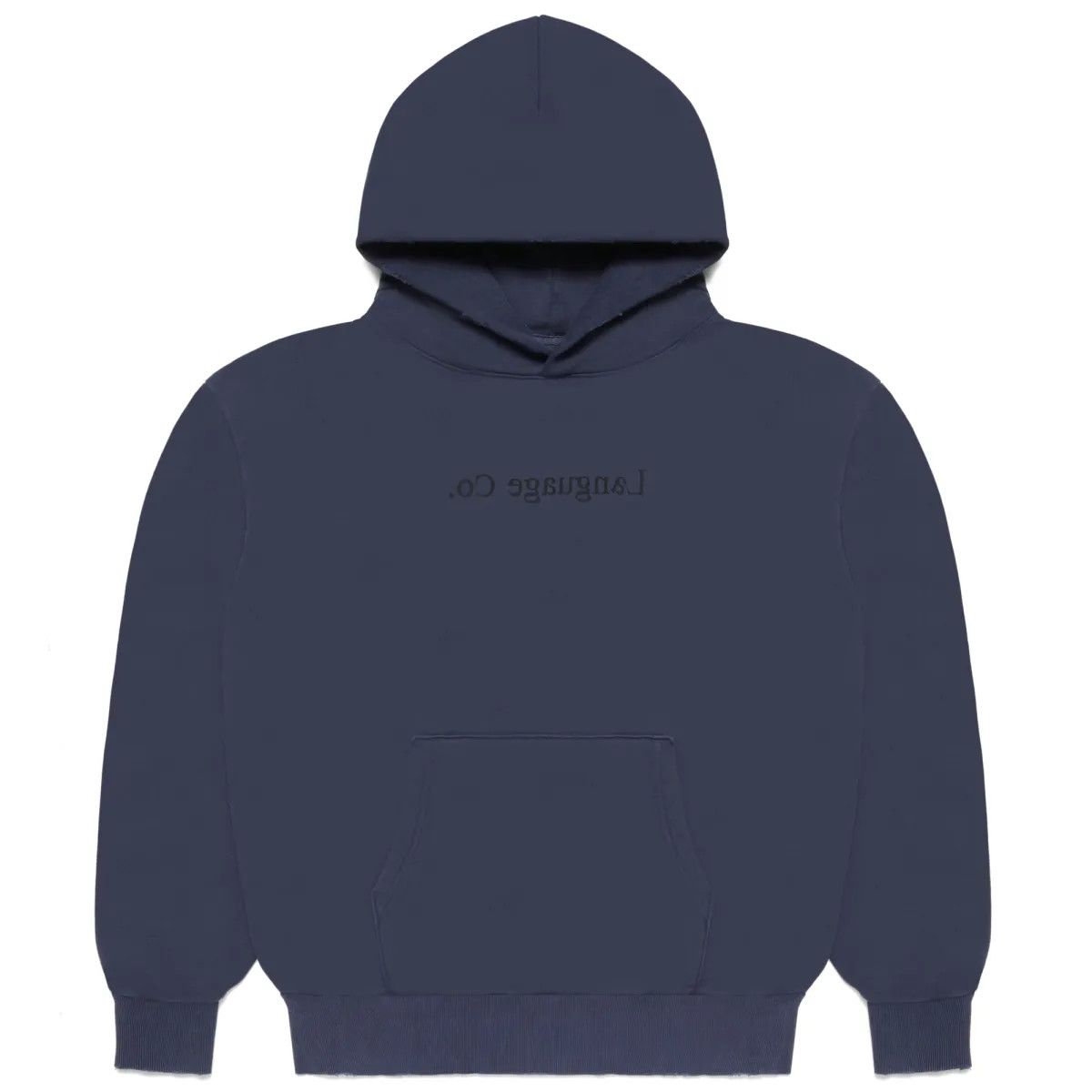 pgLang pgLang Kendrick Lamar Mirror Language Co. Washed Navy Hoodie Size US XL / EU 56 / 4 - 1 Thumbnail