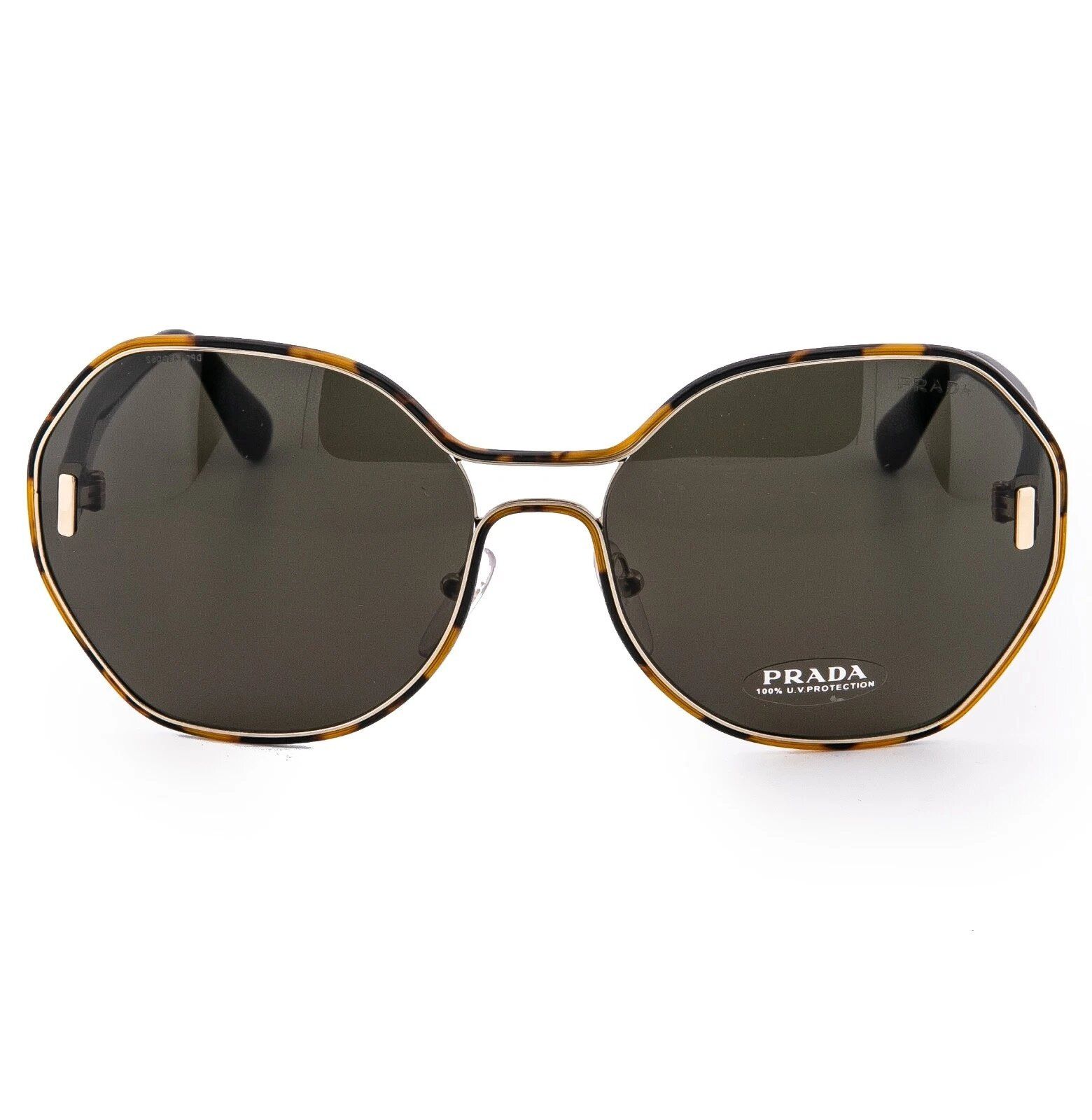 Prada PRADA 53T MOD EVOLUTION PR53TS Black Geometric Sunglasses Size ONE SIZE - 4 Thumbnail