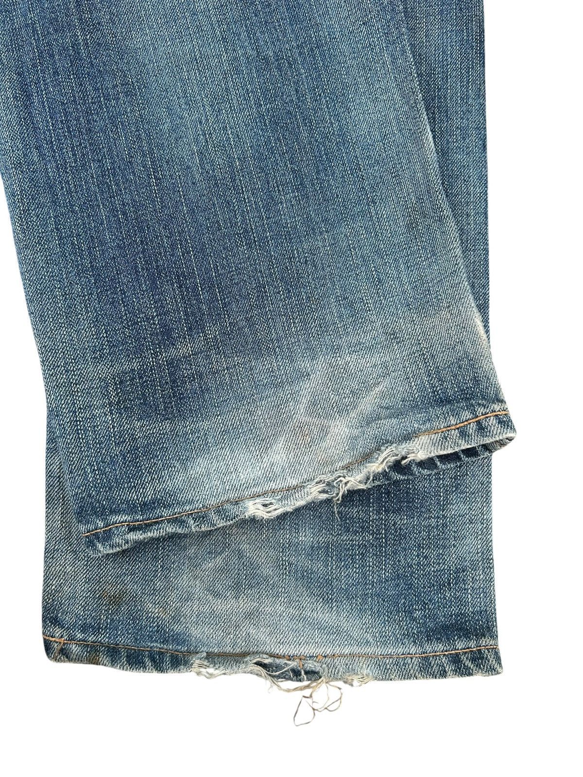Kapital Vintage Edwin 505 Half Selvedge Distressed Dirty Denim Jeans Size US 30 / EU 46 - 14 Thumbnail