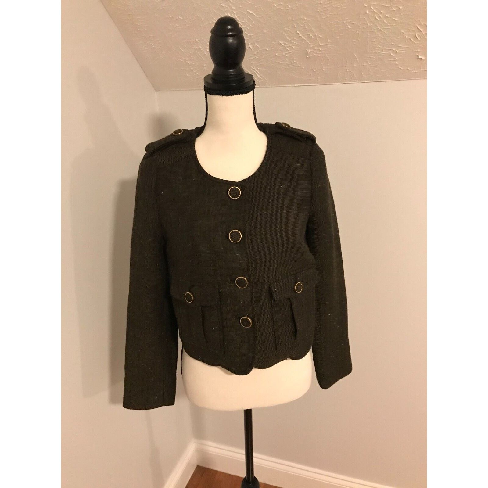Anthropologie Anthropologie Cartonnier Brigade Brown Tweed Blazer - 2 NWT Size XS / US 0-2 / IT 36-38 - 1 Thumbnail
