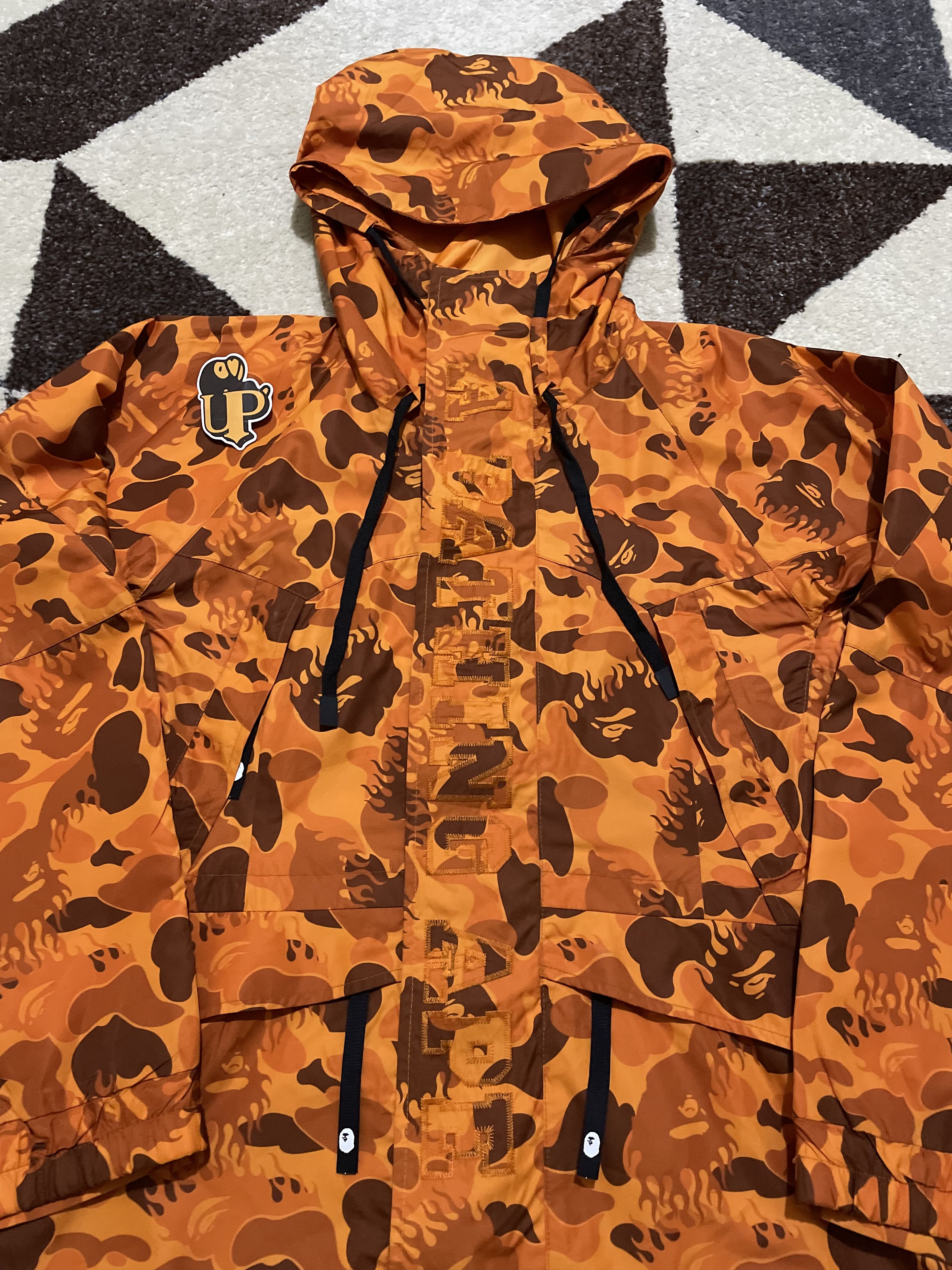 OG Bape Fire Camo Snowboard Jacket