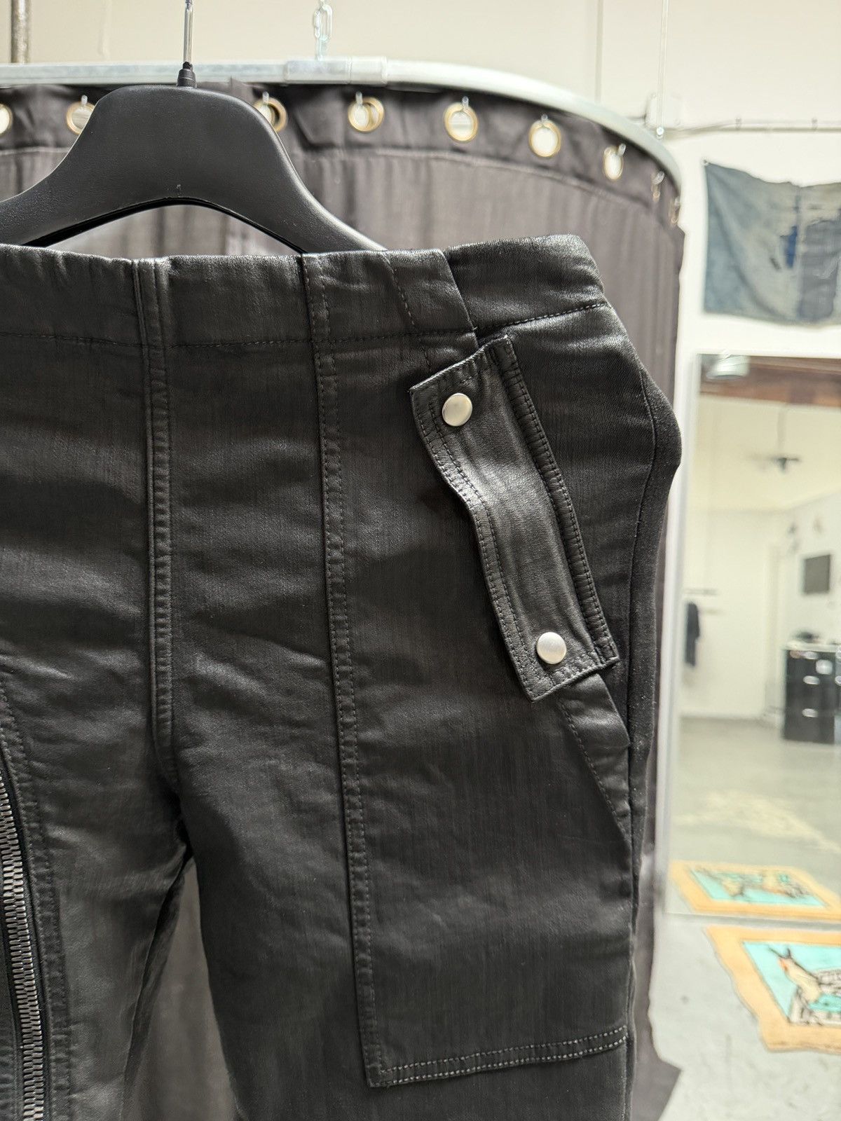 Rick Owens Rick Owens Waxed Aircut Pants Size US 28 / EU 44 - 4 Thumbnail