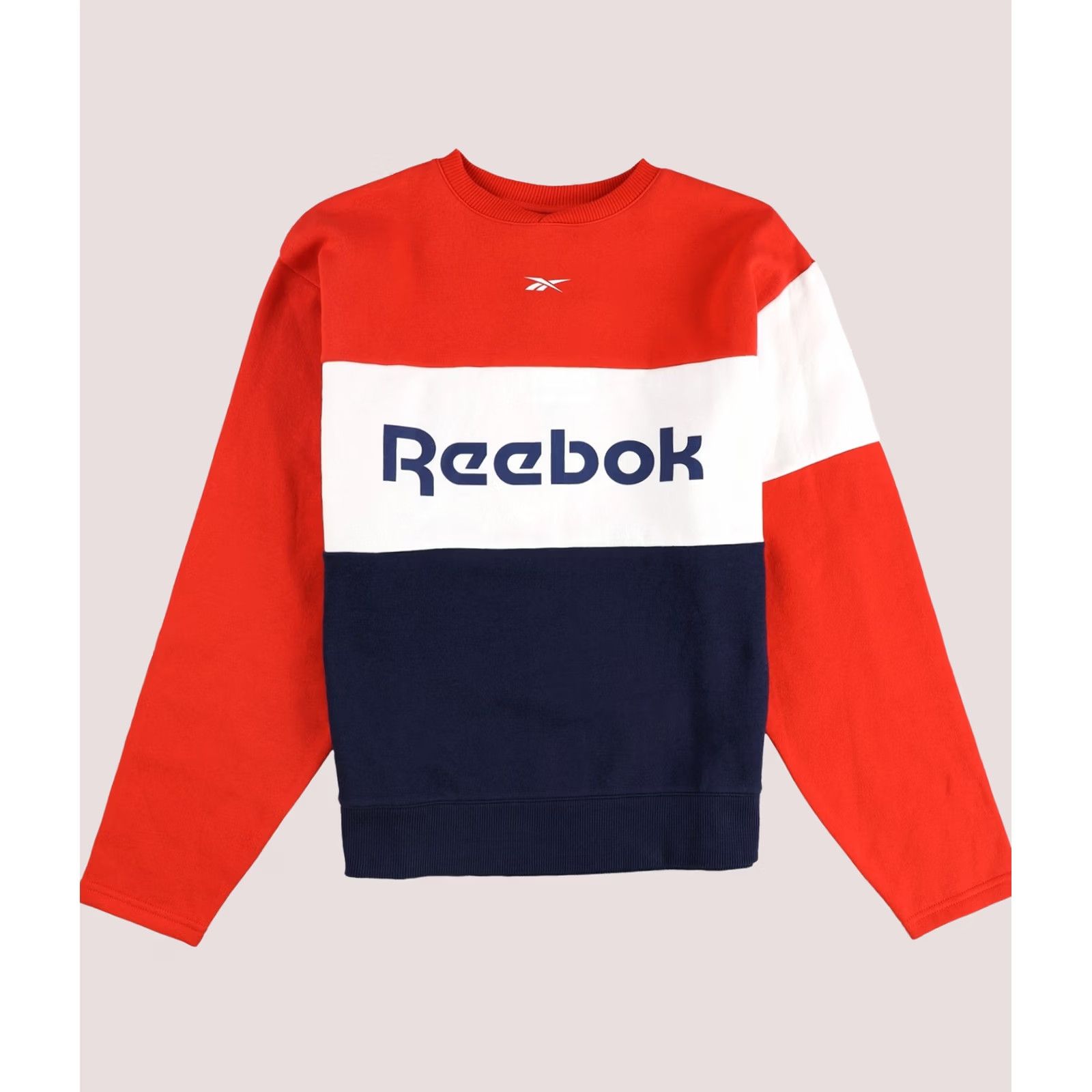 Reebok VINTAGE Reebok Womens Linear Logo Crew Sweatshirt, insred, S Size S / US 4 / IT 40 - 1 Thumbnail