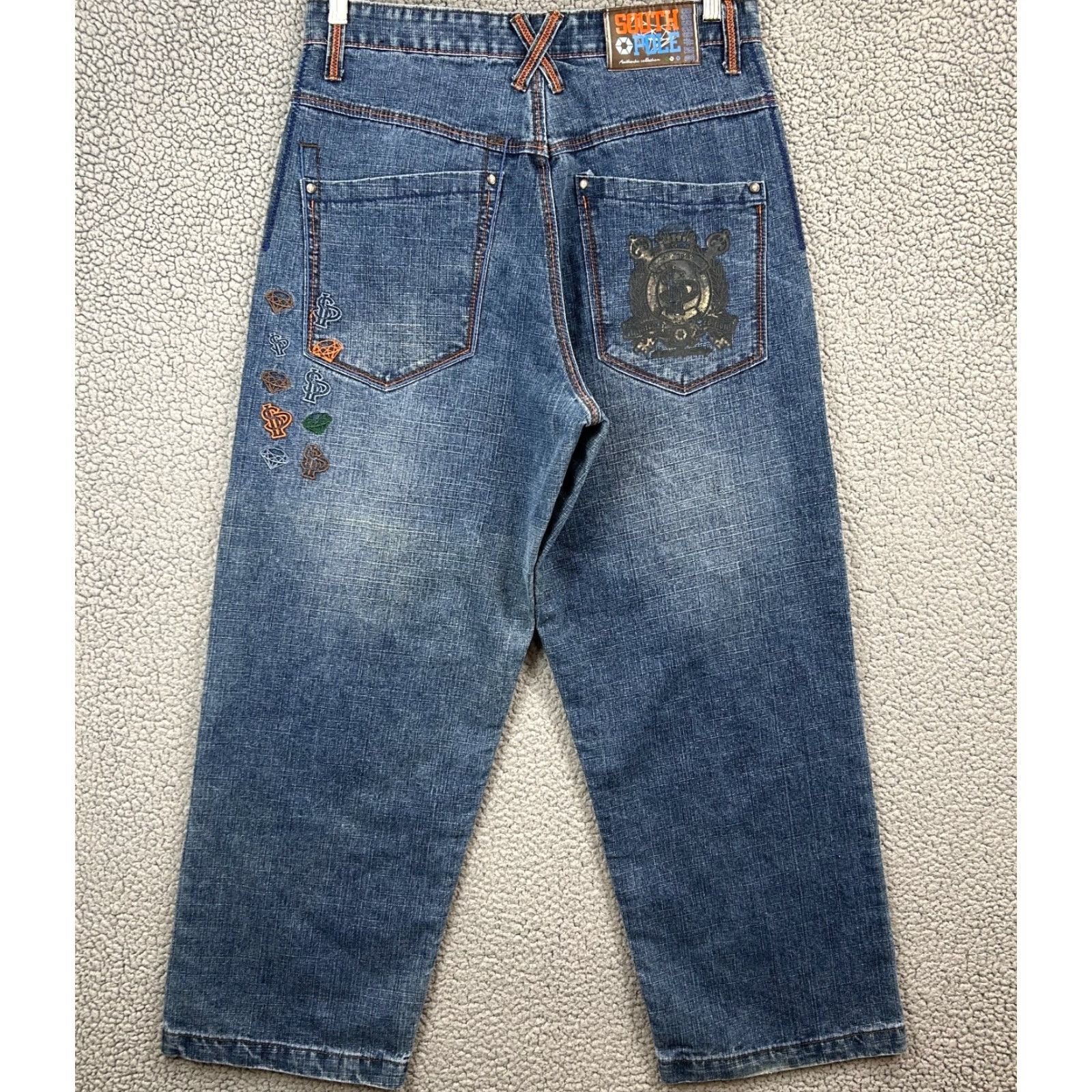 Southpole VINTAGE Southpole Jeans Men’s 34x30 Blue Wide-Leg 90s Hip Hop Skater Denim 5-Pocket Baggy Brand: Southpole (Mens) Jeans Size US 34 / EU 50 - 7 Thumbnail