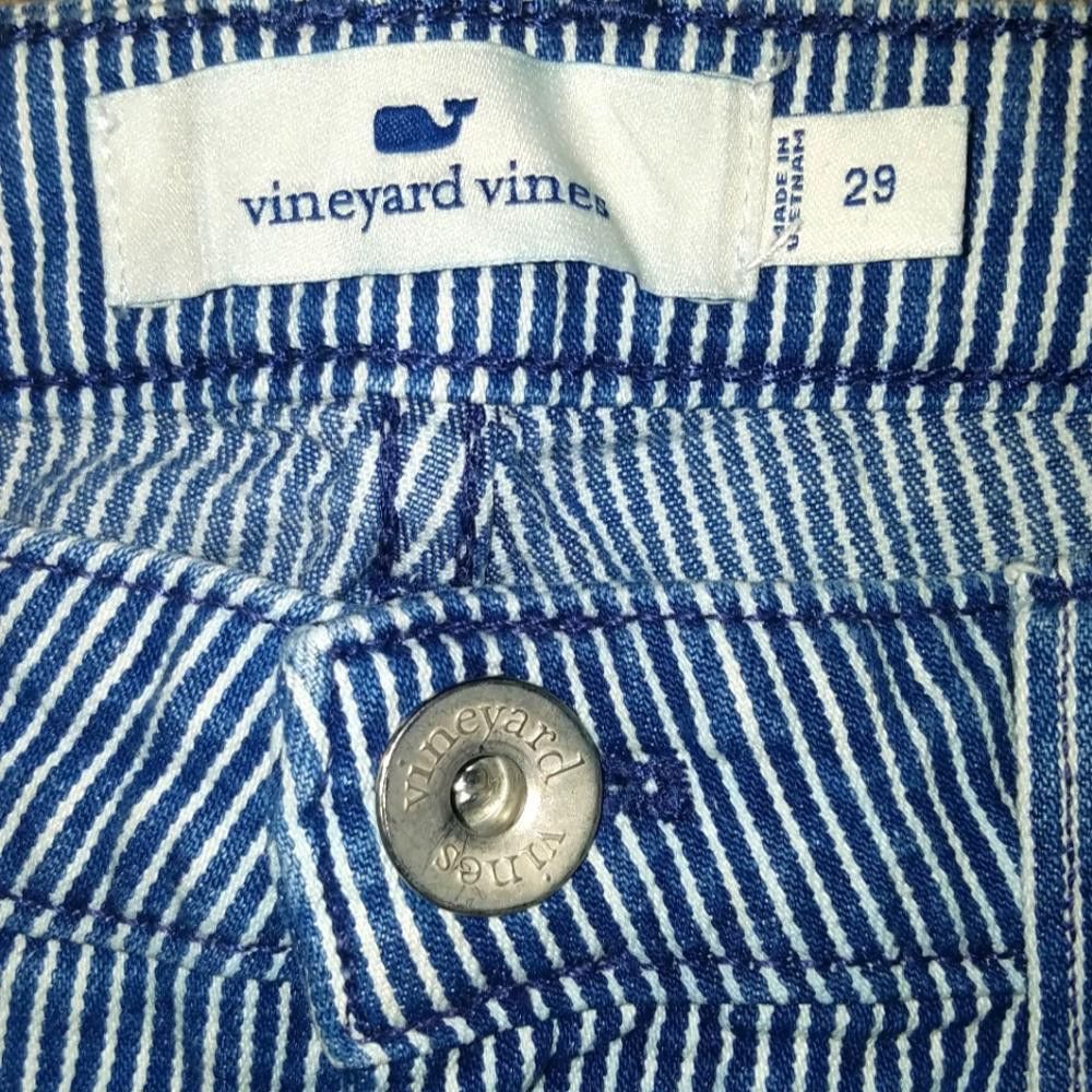 Vineyard Vines Vineyard Vines Pin Stripe Pants Blue/White Size 29 Size 29" - 5 Thumbnail
