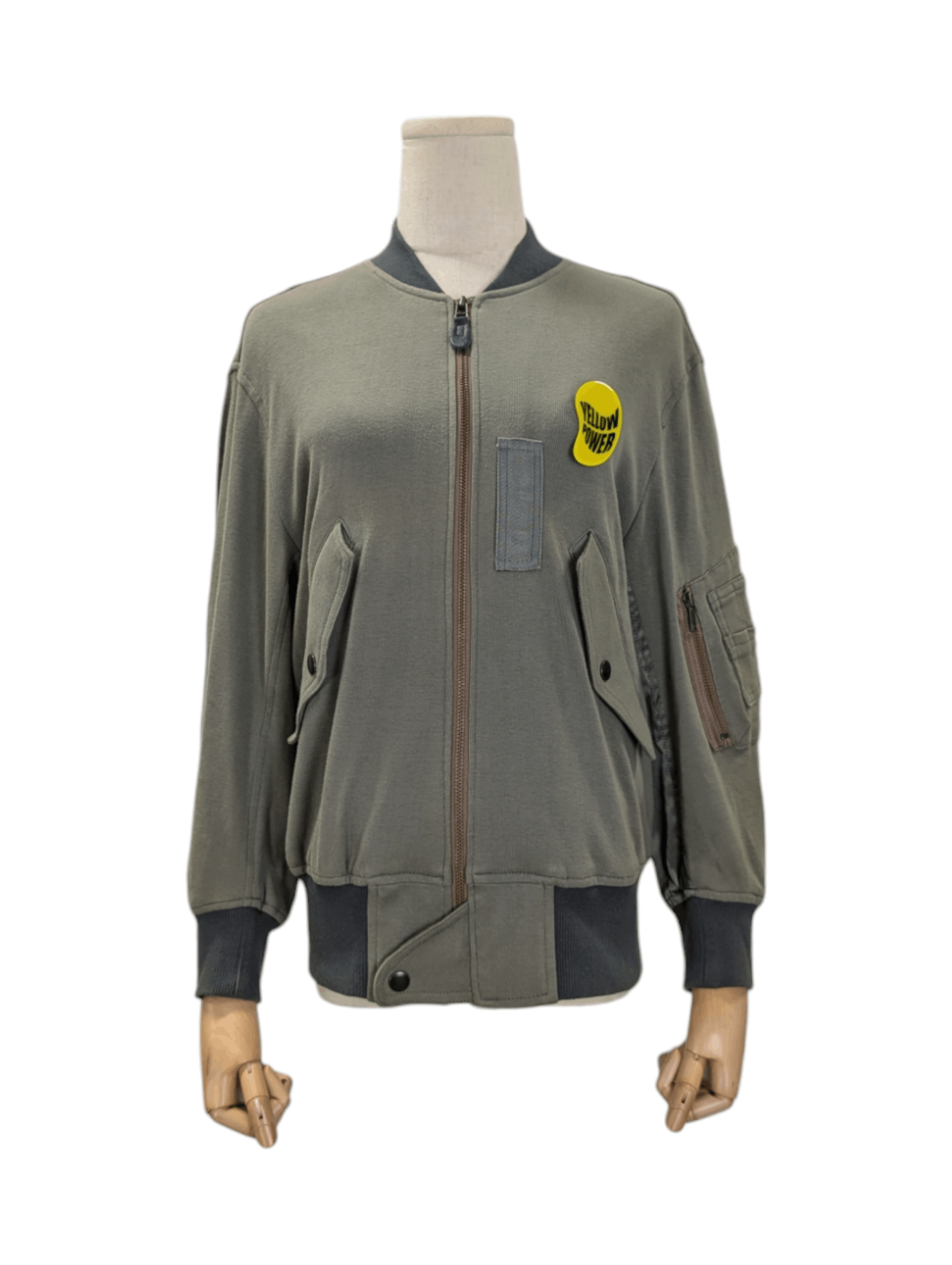 Undercover Undercover Khaki Green Cotton Zip Up Jacket Size M / US 6-8 / IT 42-44 - 1 Thumbnail