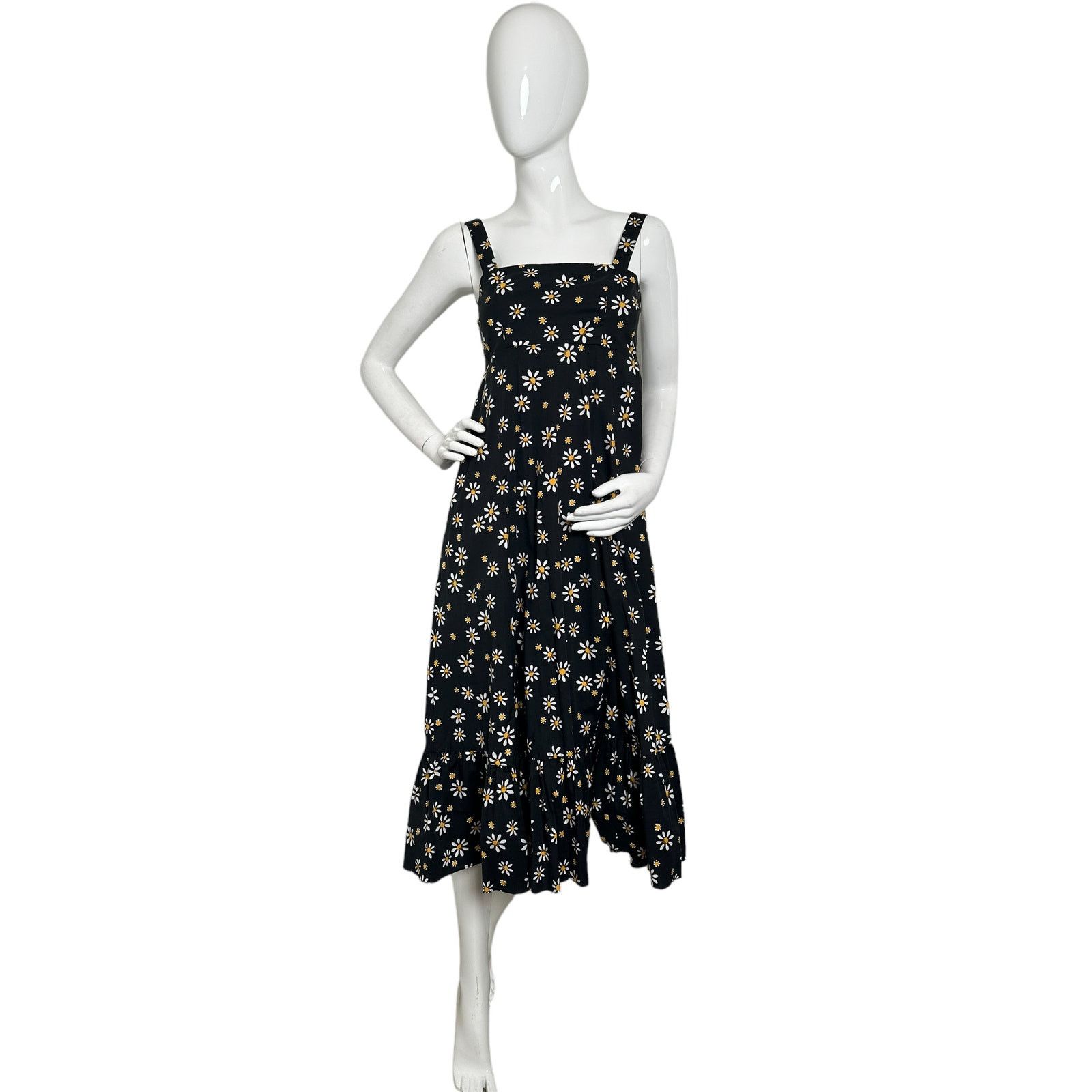 Kate Spade Kate Spade Daisy Dots Al Fresco Midi Dress XS Black Size XS / US 0-2 / IT 36-38 - 4 Thumbnail