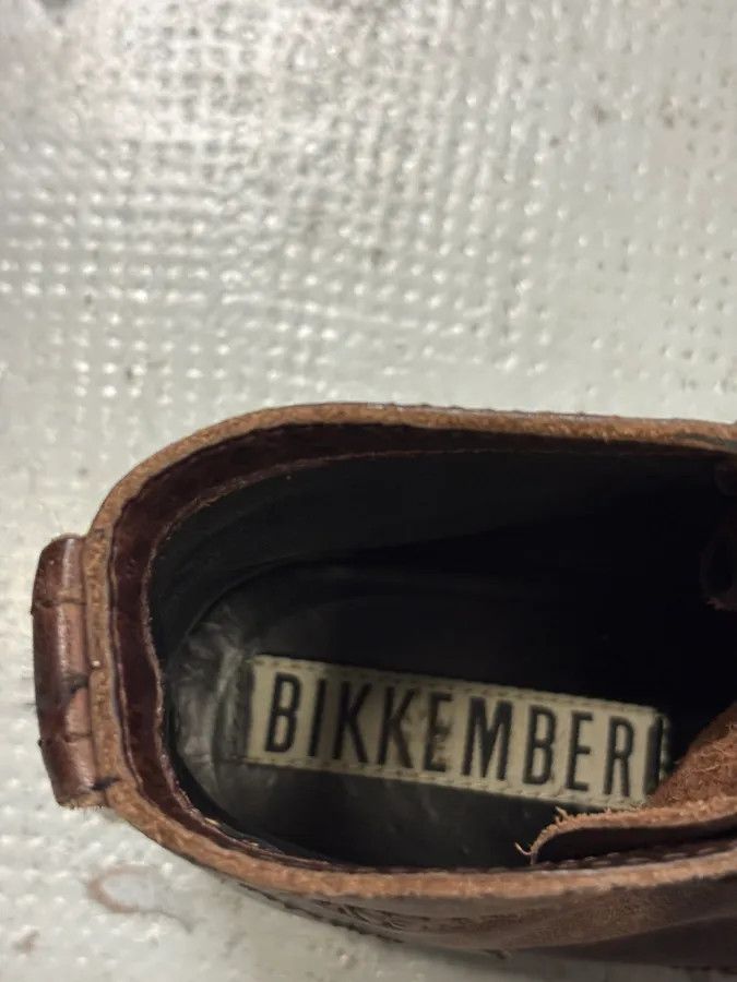 Dirk Bikkembergs 2000s Bikkembers Brown Eroded Leather Boots Size US 7 / EU 40 - 9 Thumbnail