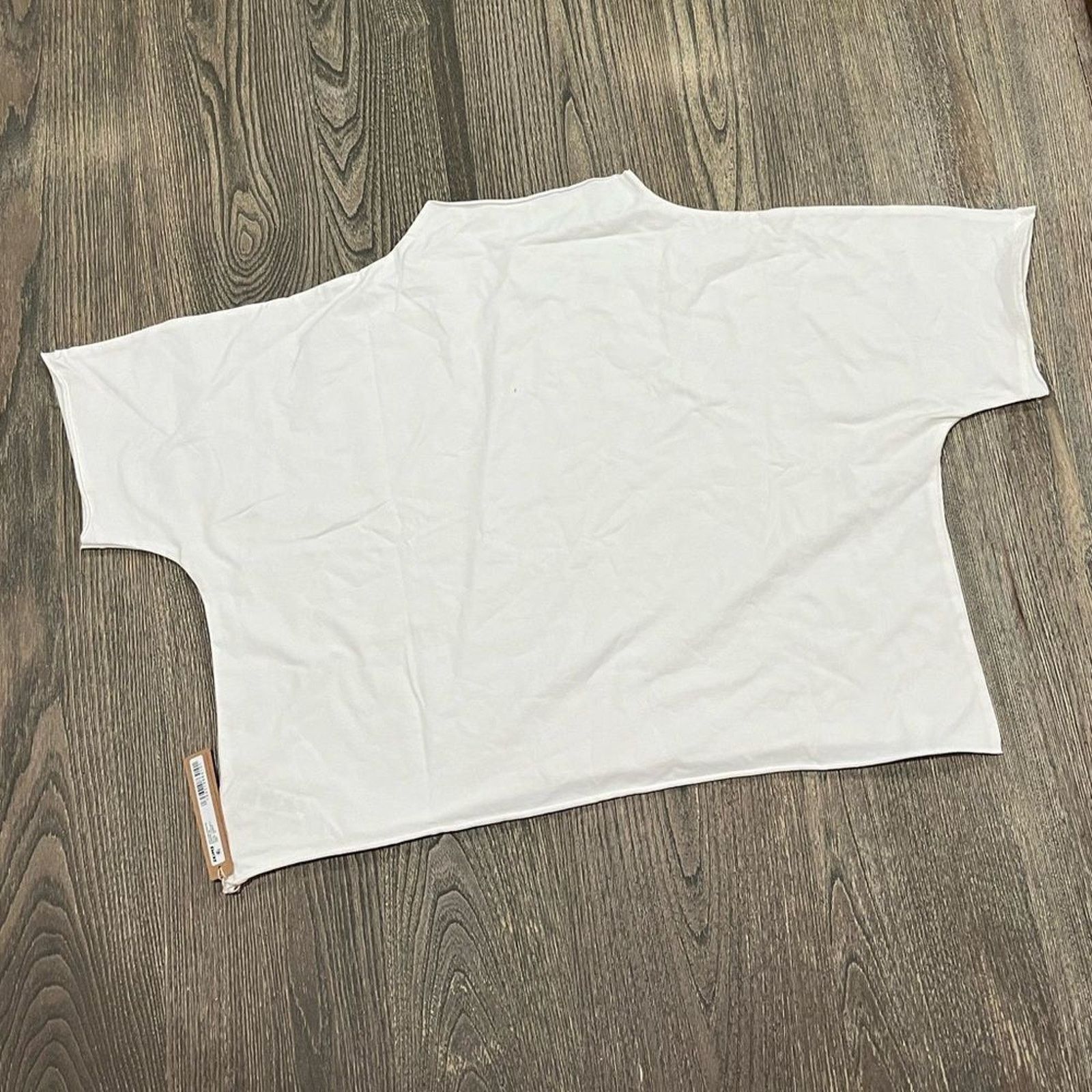 SKIMS Skims Raw Edge Super Cropped Tee Mock Neck Stretch Marble 4X Size 4XL / US 24-26 - 1 Thumbnail