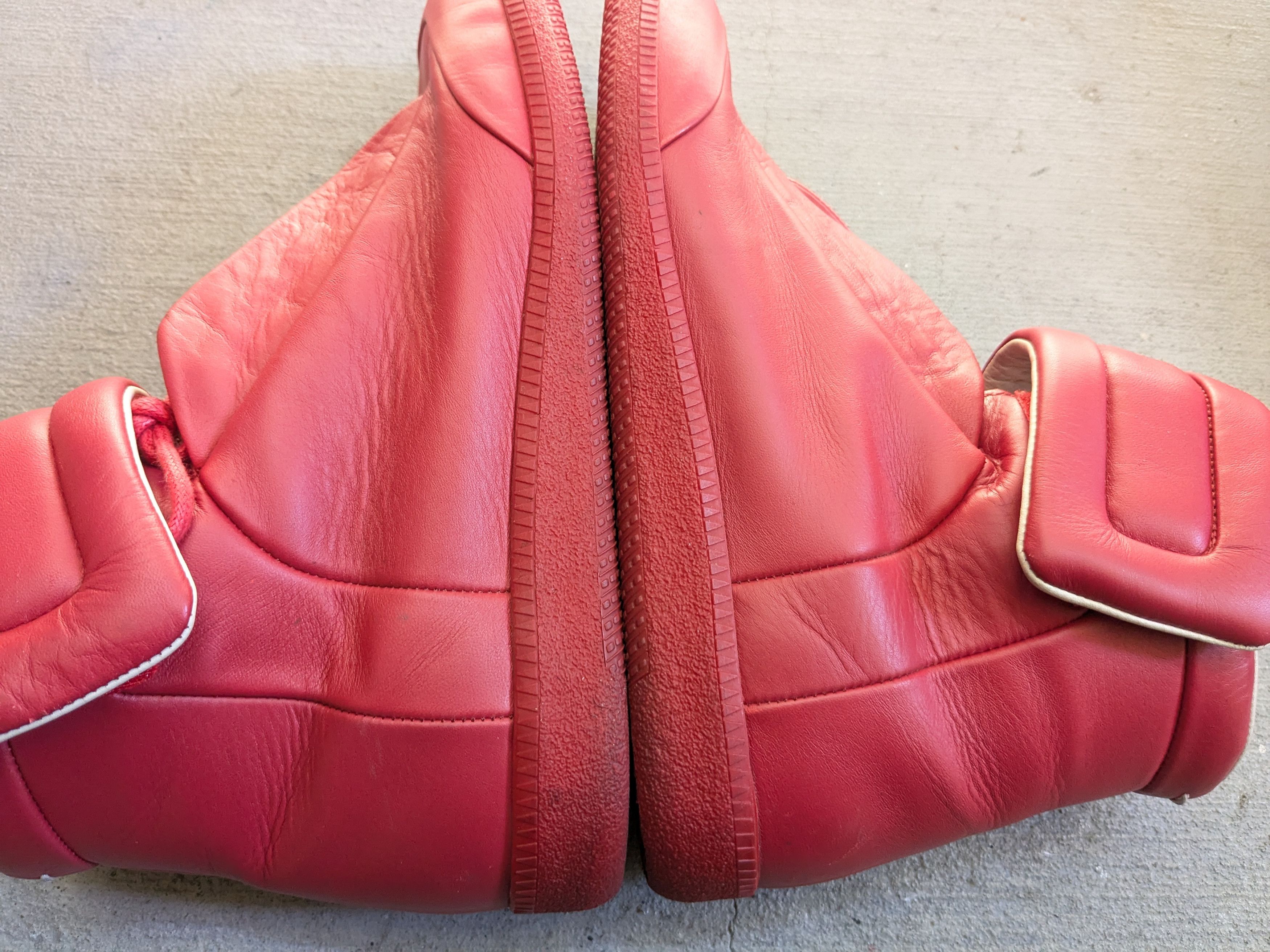 Maison Margiela Maison Margiela Future High Tops Red 9 42 High Leather Size US 9 / EU 42 - 14 Thumbnail