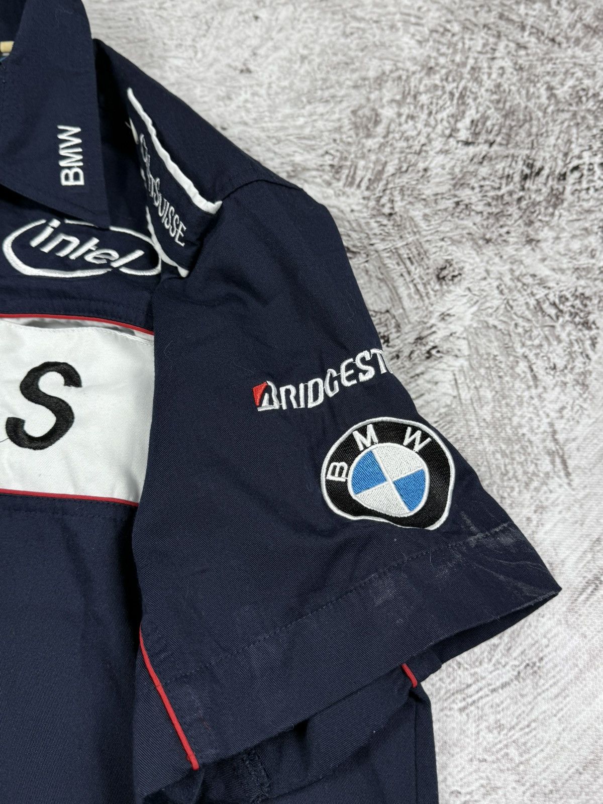 BMW × Vintage Vintage BMW Petronas Racing F-1 Button Up Shirt Size US XXL / EU 58 / 5 - 4 Thumbnail