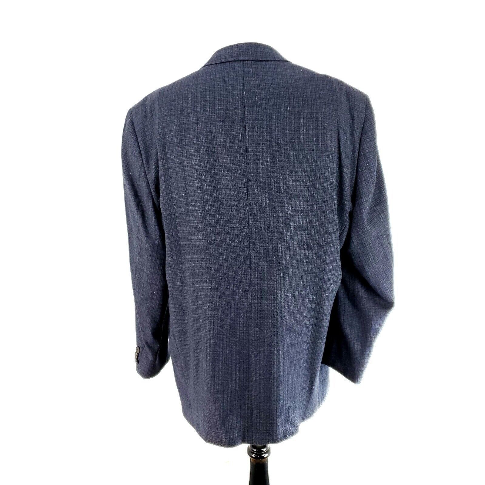 Hart Schaffner Marx Hart Schaffner Marx Nordstrom Comfort Wool 3 Button Sport Co Size 46L - 5 Thumbnail