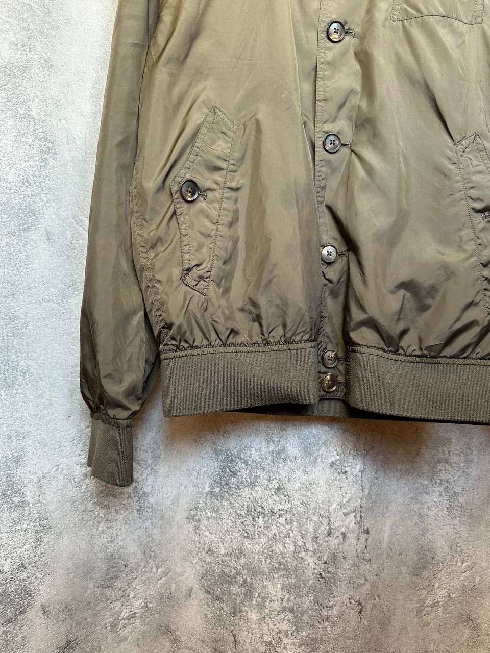 Massimo Dutti Massimo Dutti Bomber Jacket Khaki Nylon Shell Lined Size US L / EU 52-54 / 3 - 7 Thumbnail